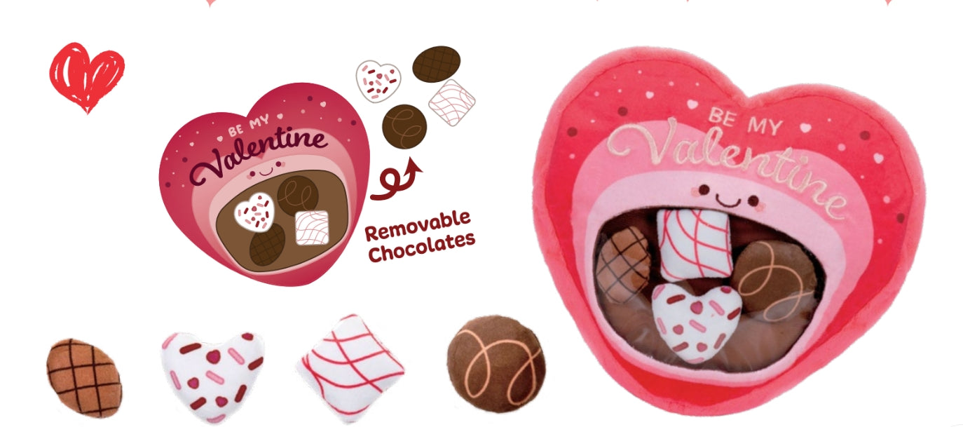 Be My Valentine Plush Chocolate Heart - 9â€、mySite、g9winljtr