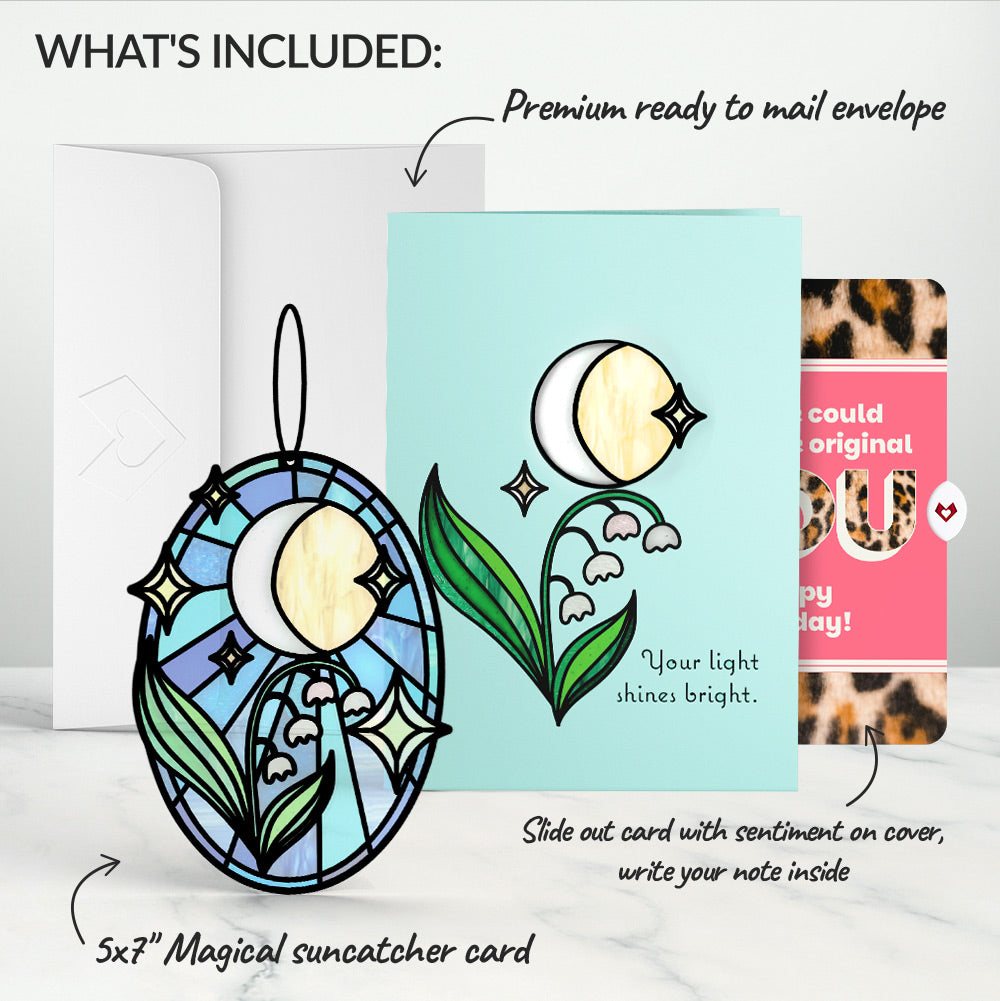 Shine Bright Twilight Bloom Birthday Suncatcher Card and The original YOU Sentiment Set、mySite、solidvoid