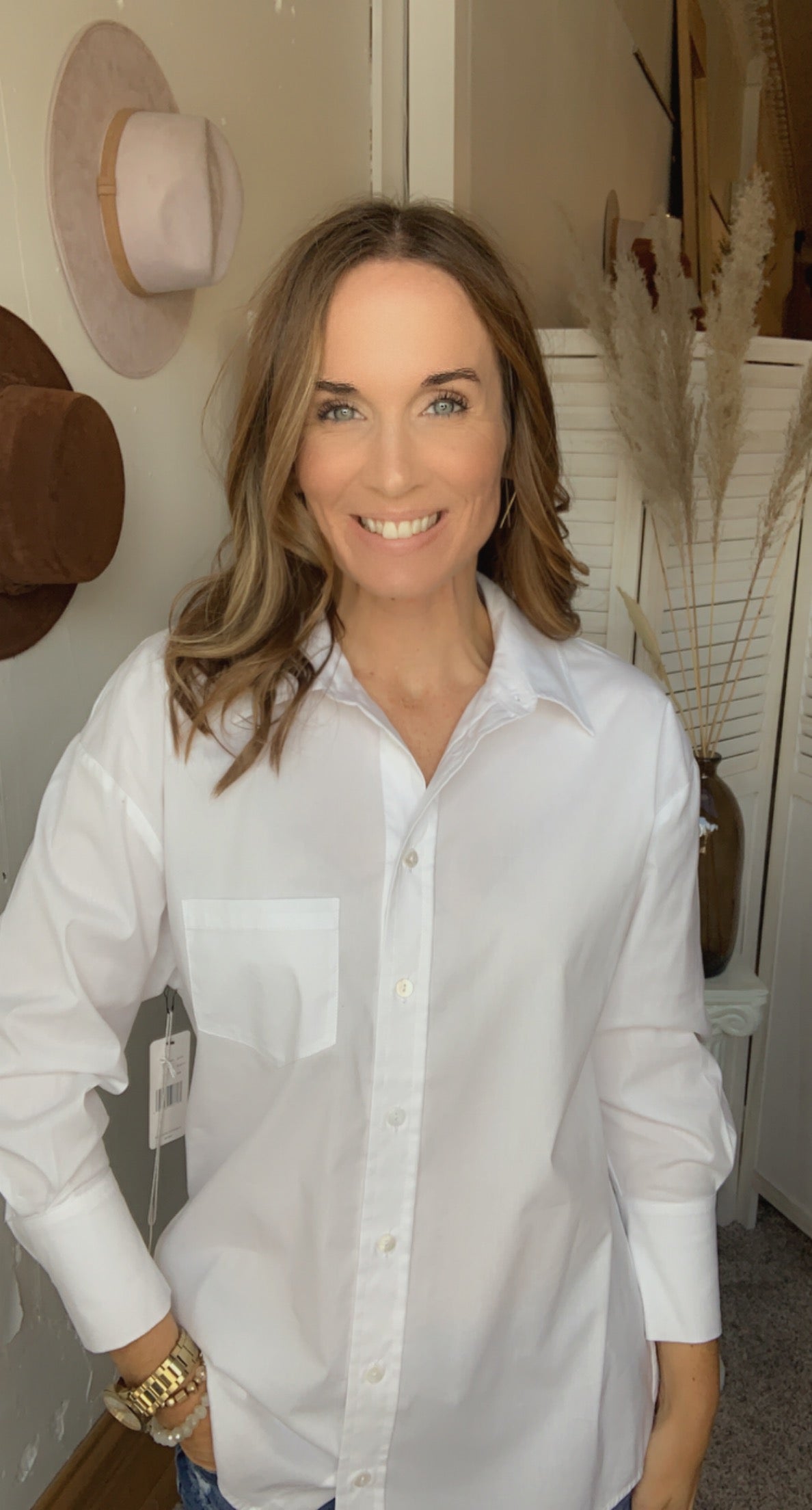 Liverpool Oversized Classic White Button Down、mySite、garagedoors4me