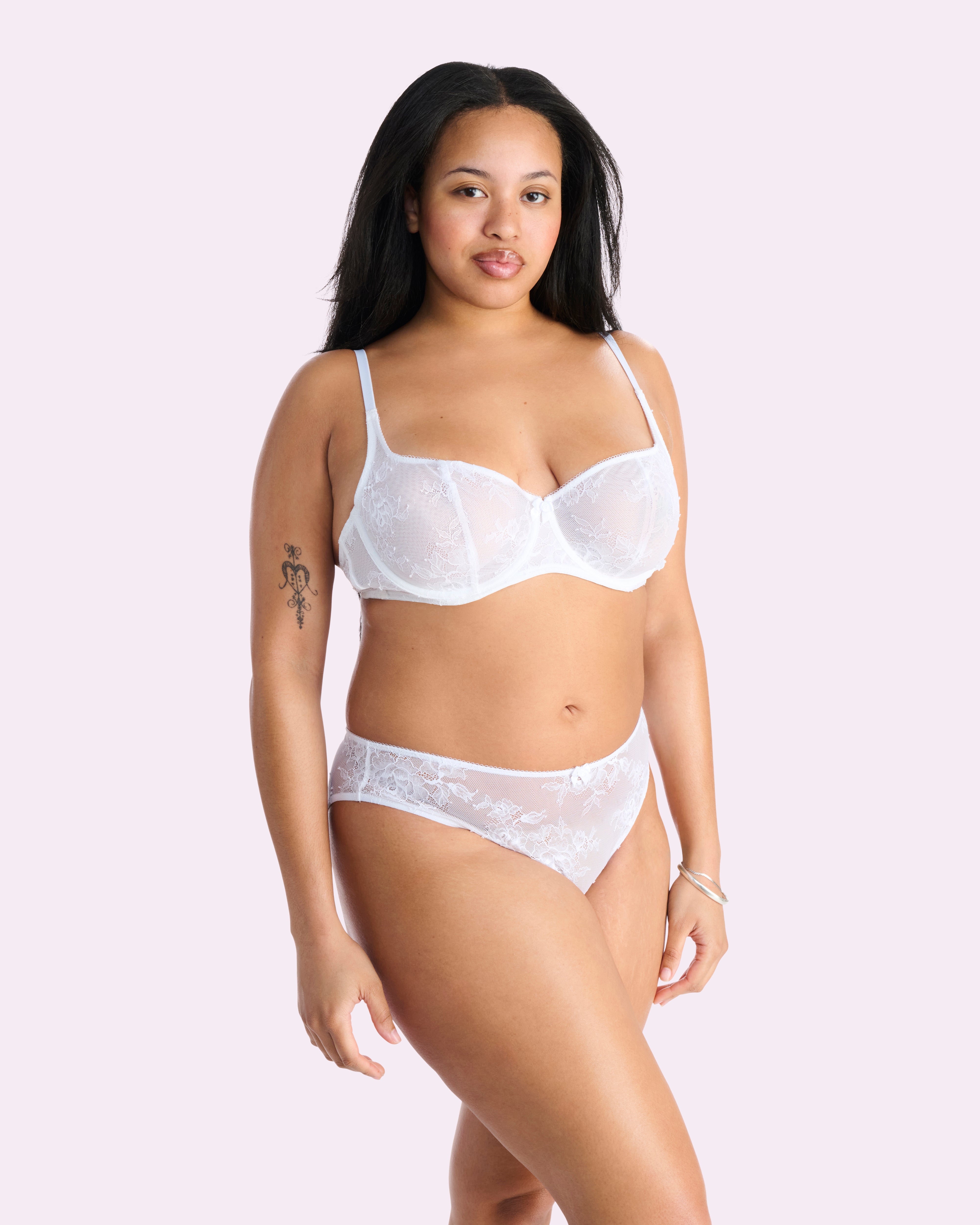 That Lace Unlined Balconette Bra | That Lace (Bright White)、mySite、bengalsvssteelers