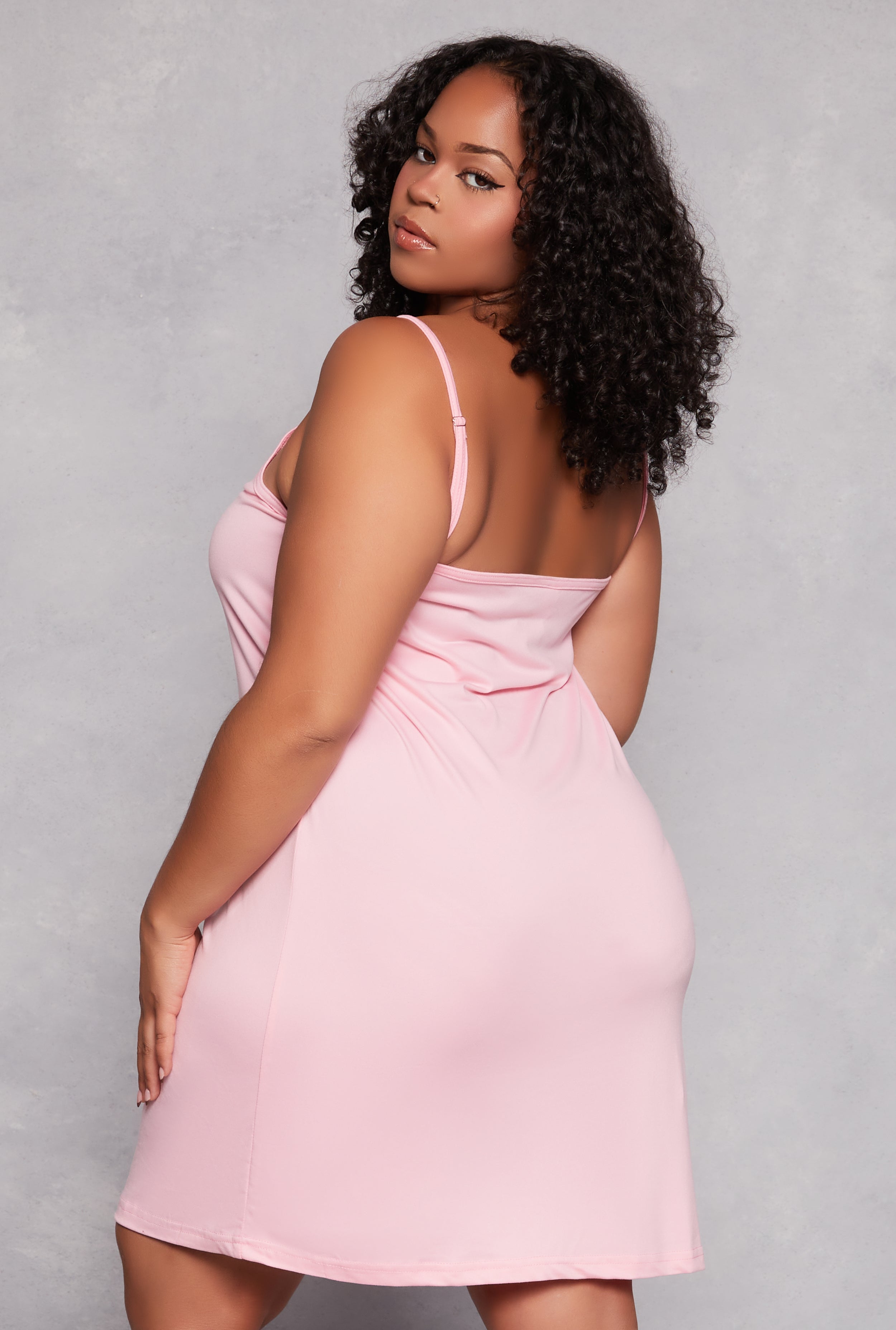 Plus Size Pillow Queen Cami Nightgown with Robe、mySite、camillekostekn