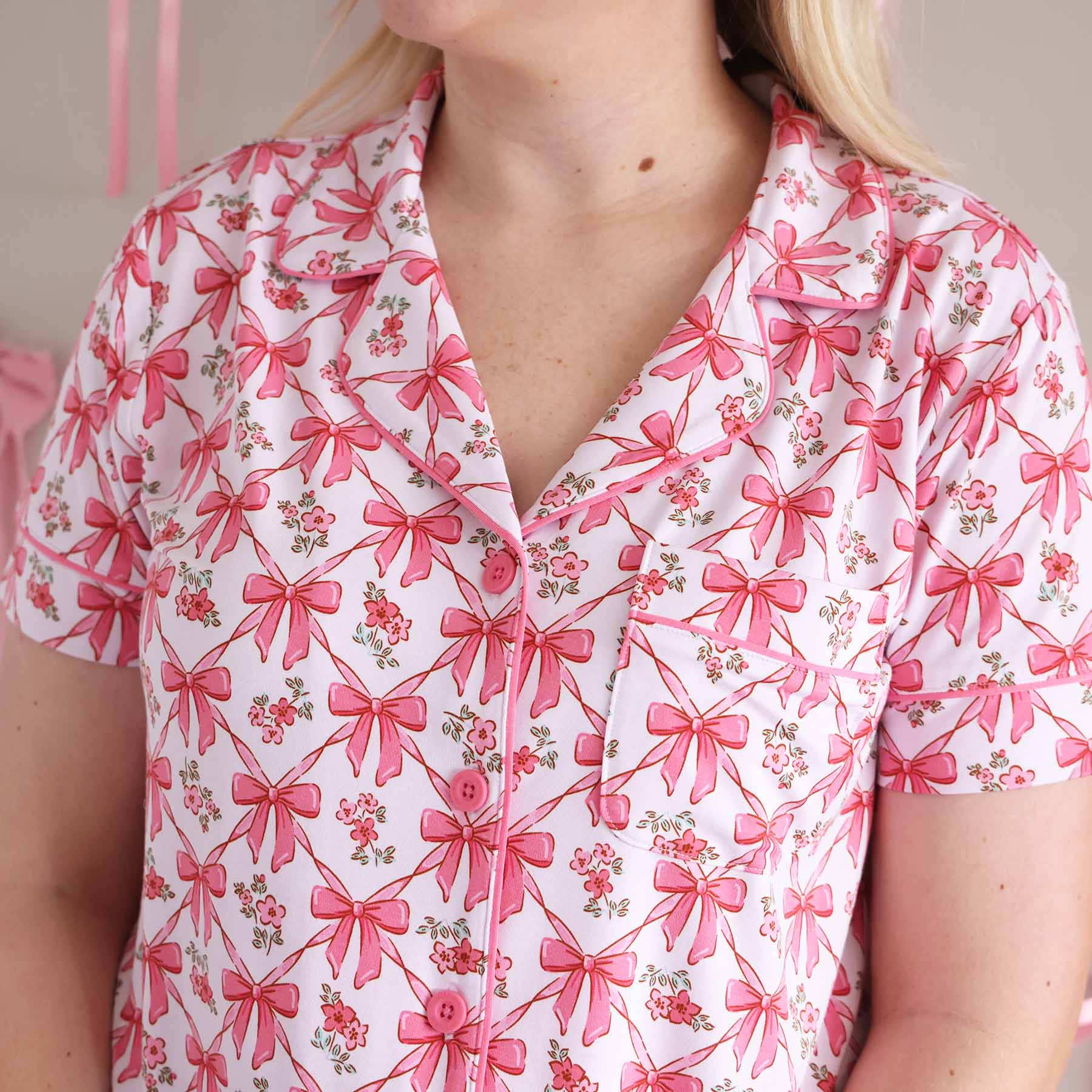  Women's Two Piece Short Lounge Set | Bow Besties、mySite、layawaytickets