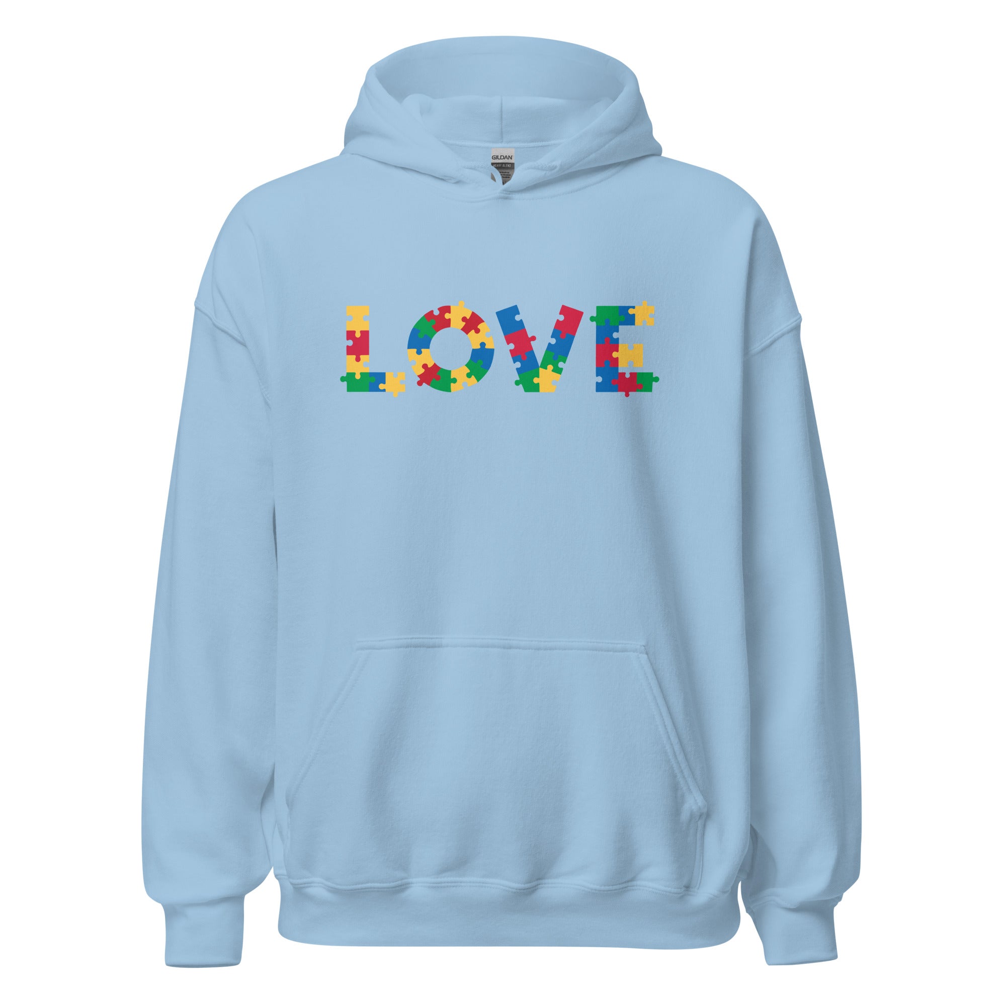 Autism Acceptance & Love Puzzle Hoodie、mySite、camillekostekn