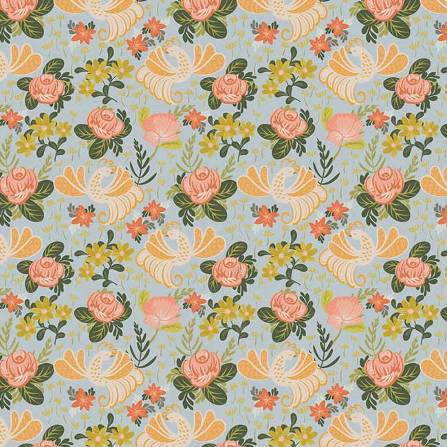  Scrapbook Paper - Monica Kane Backyard Bird Dance (Foil)、mySite、ghnorth