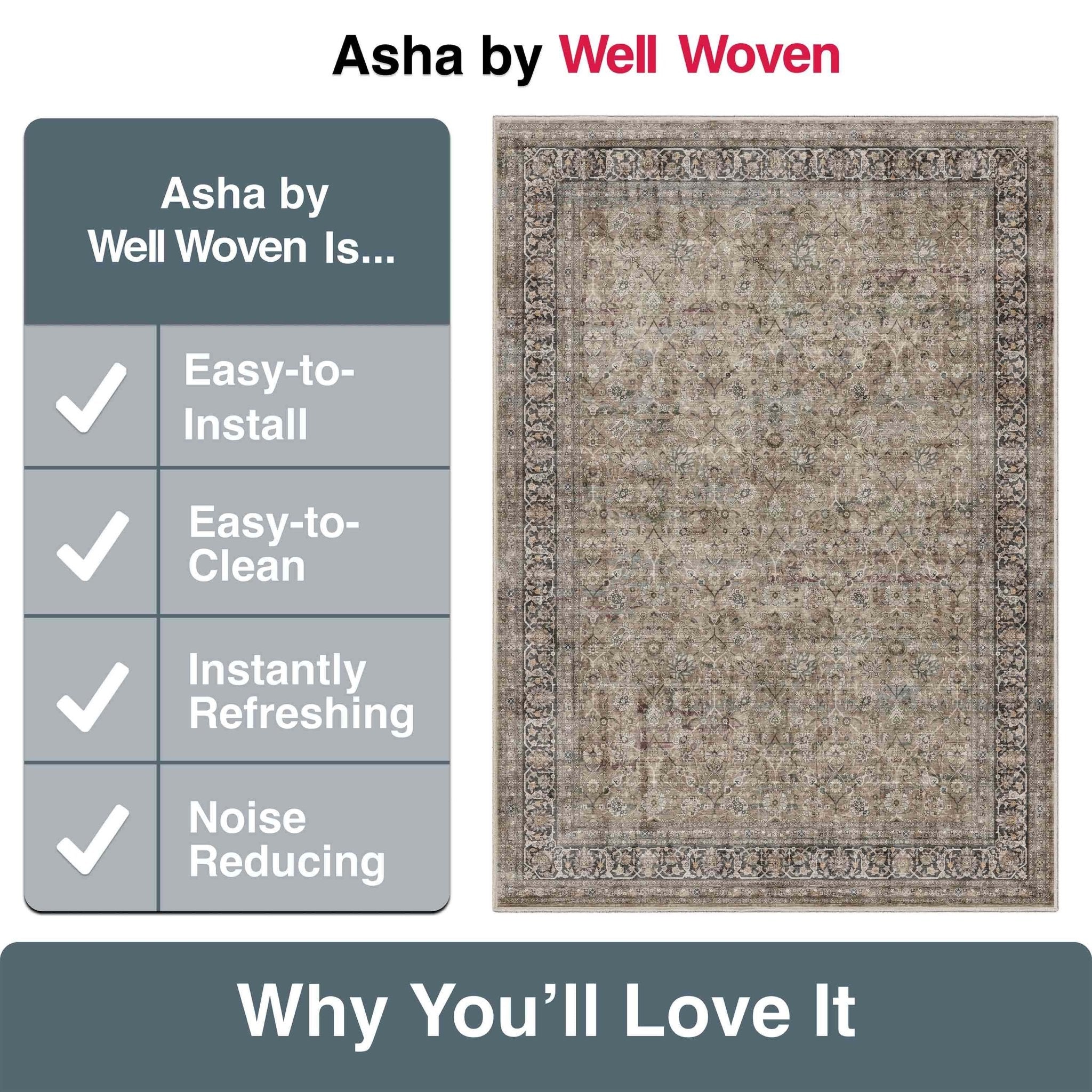 Delphine Vintage Persian Oriental Flat-Weave Rug、mySite、gigharbornorthrealestate