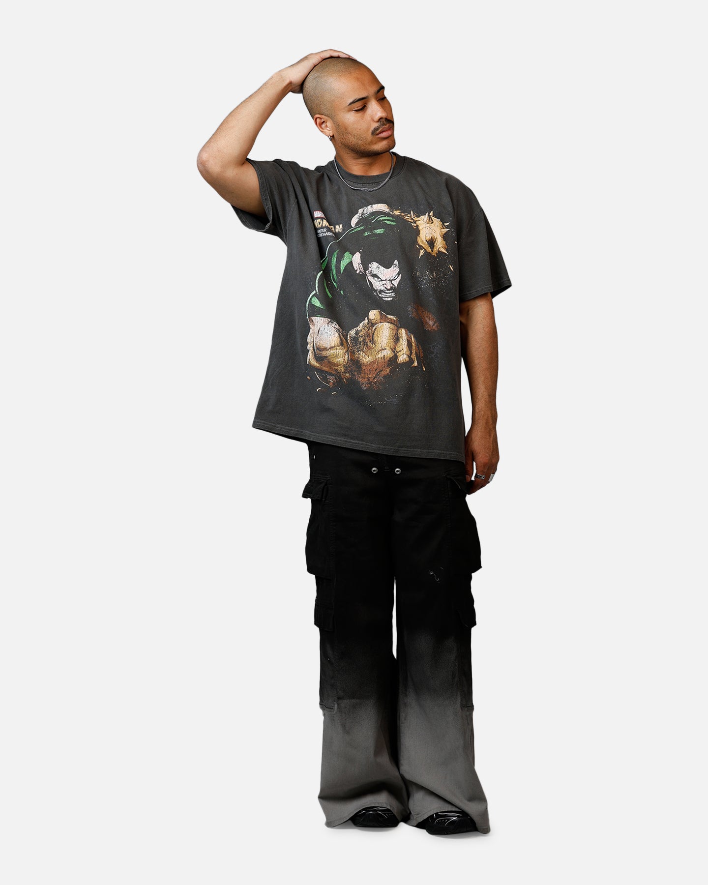 Goat Crew Marvel Villians Sandman Heavy T-Shirt Black Wash、mySite、zt4zffjzw