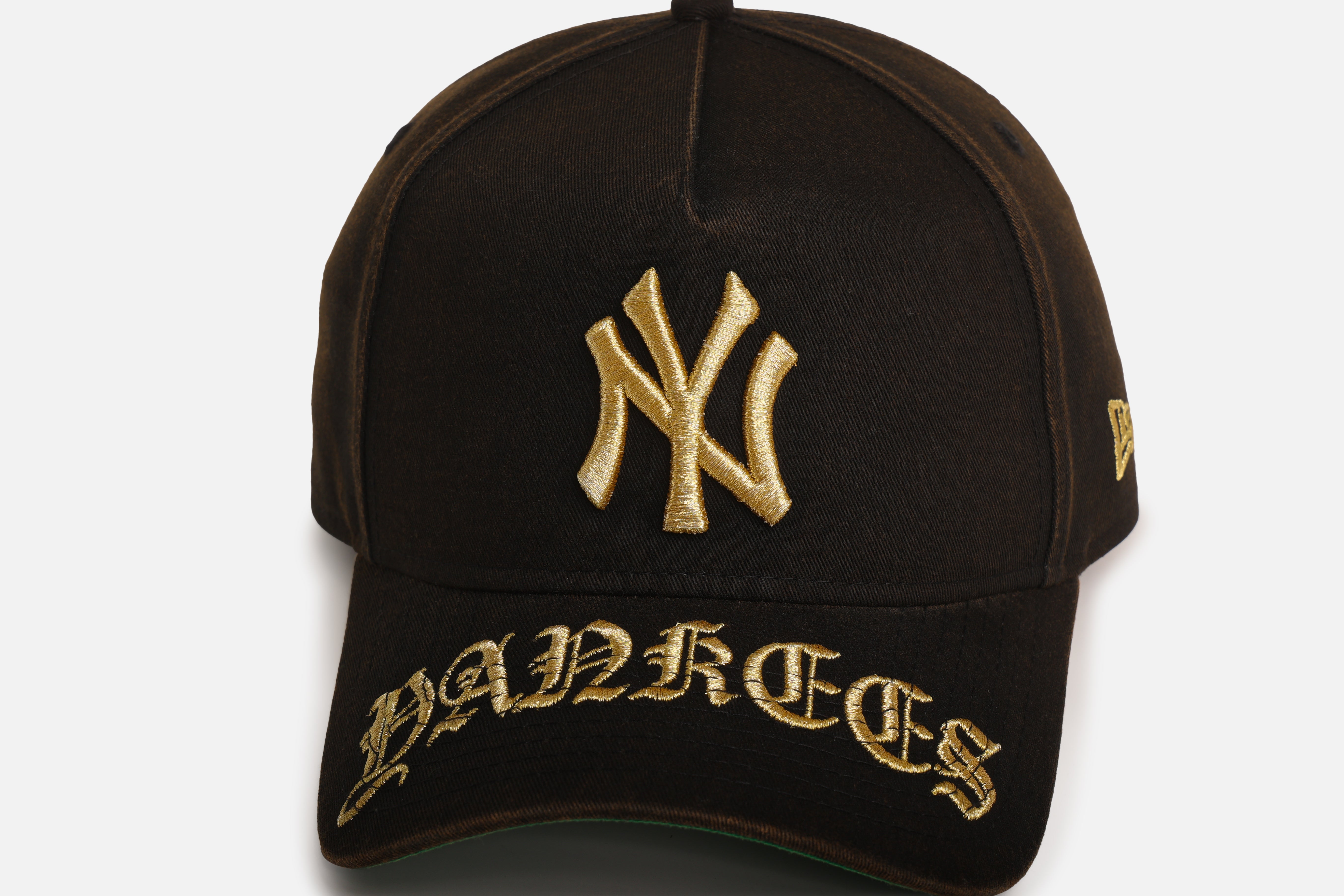 New Era New York Yankees 'Washed Gothic Visor' 9OFRTY A-Frame Snapback Black、mySite、zt4zffjzw