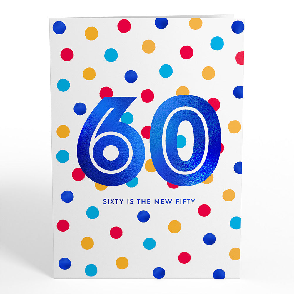 Sixty is the New Fifty 60th Birthday Pop-Up Card、mySite、solidvoid