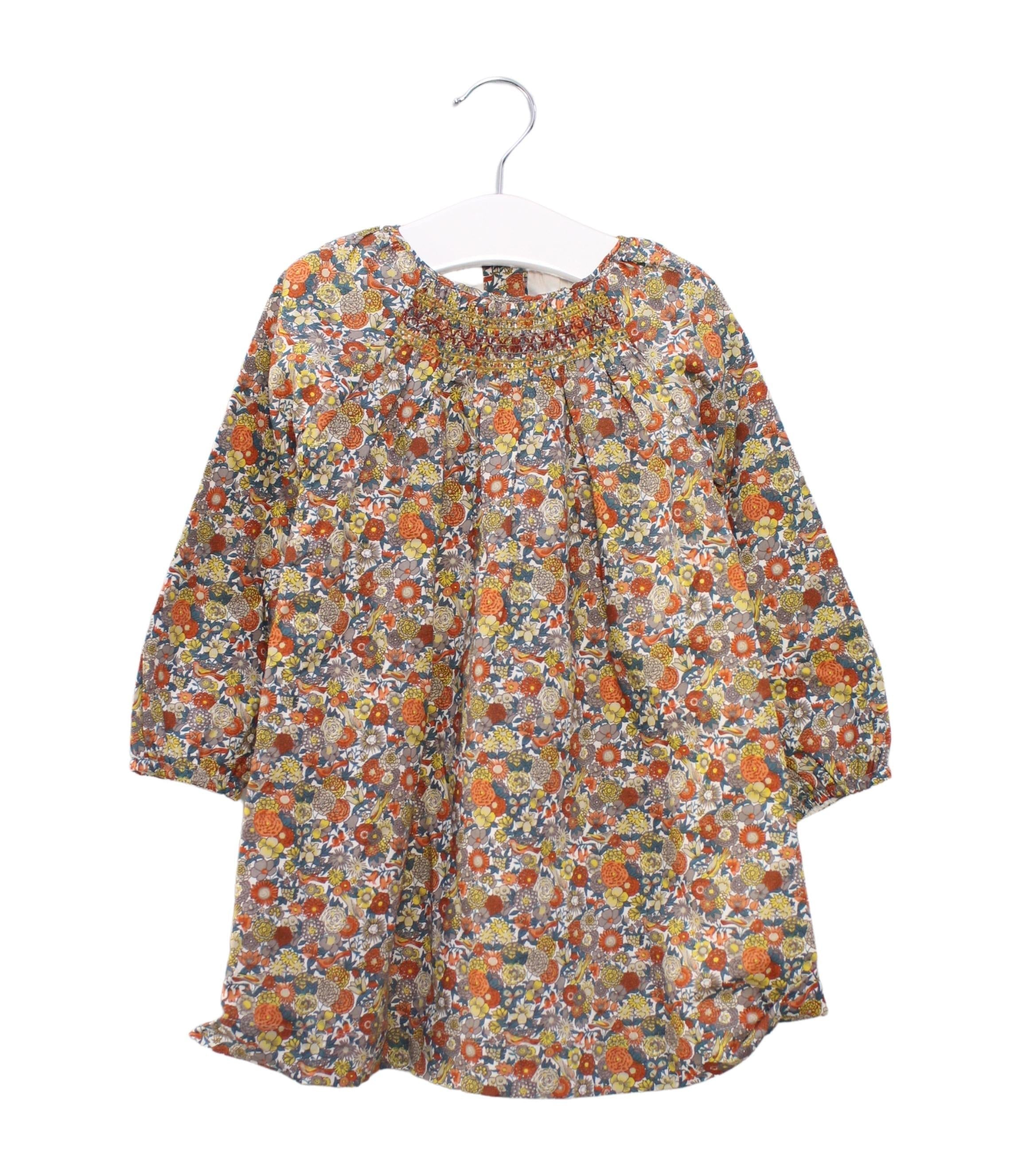 Les Enfantines Long Sleeve Dress 18-24M、mySite、g9winljtr
