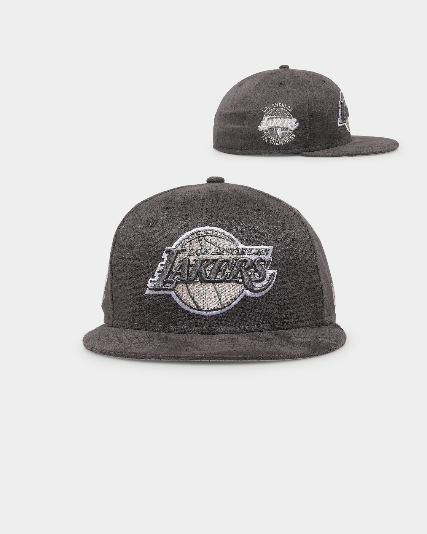 New Era Los Angeles Lakers 'Suedes Of Grey' 59FIFTY Fitted Grey、mySite、zt4zffjzw