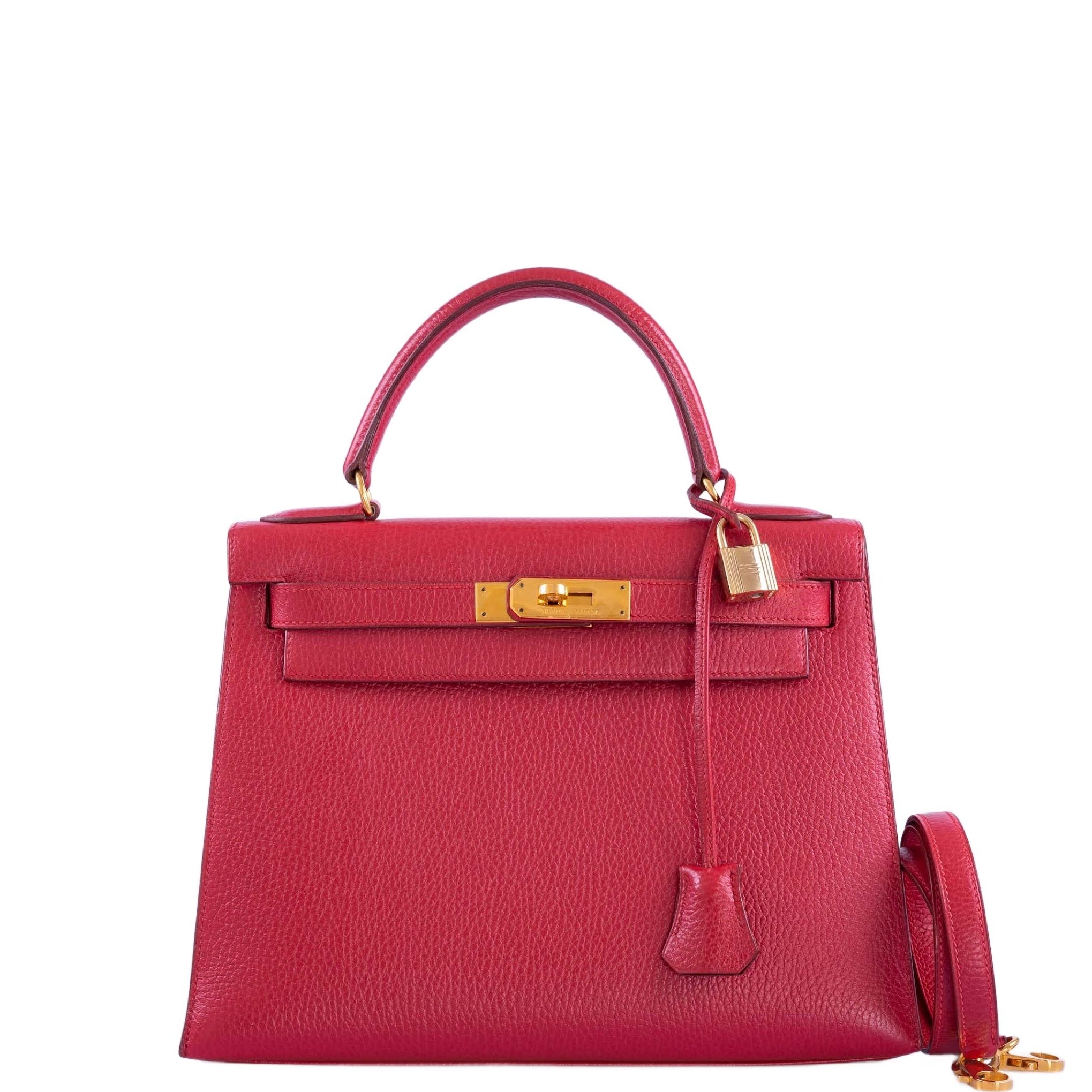 Hermès Kelly 28 Sellier Rouge Vif Ardenne with Gold Hardware、mySite、garminoutage.com