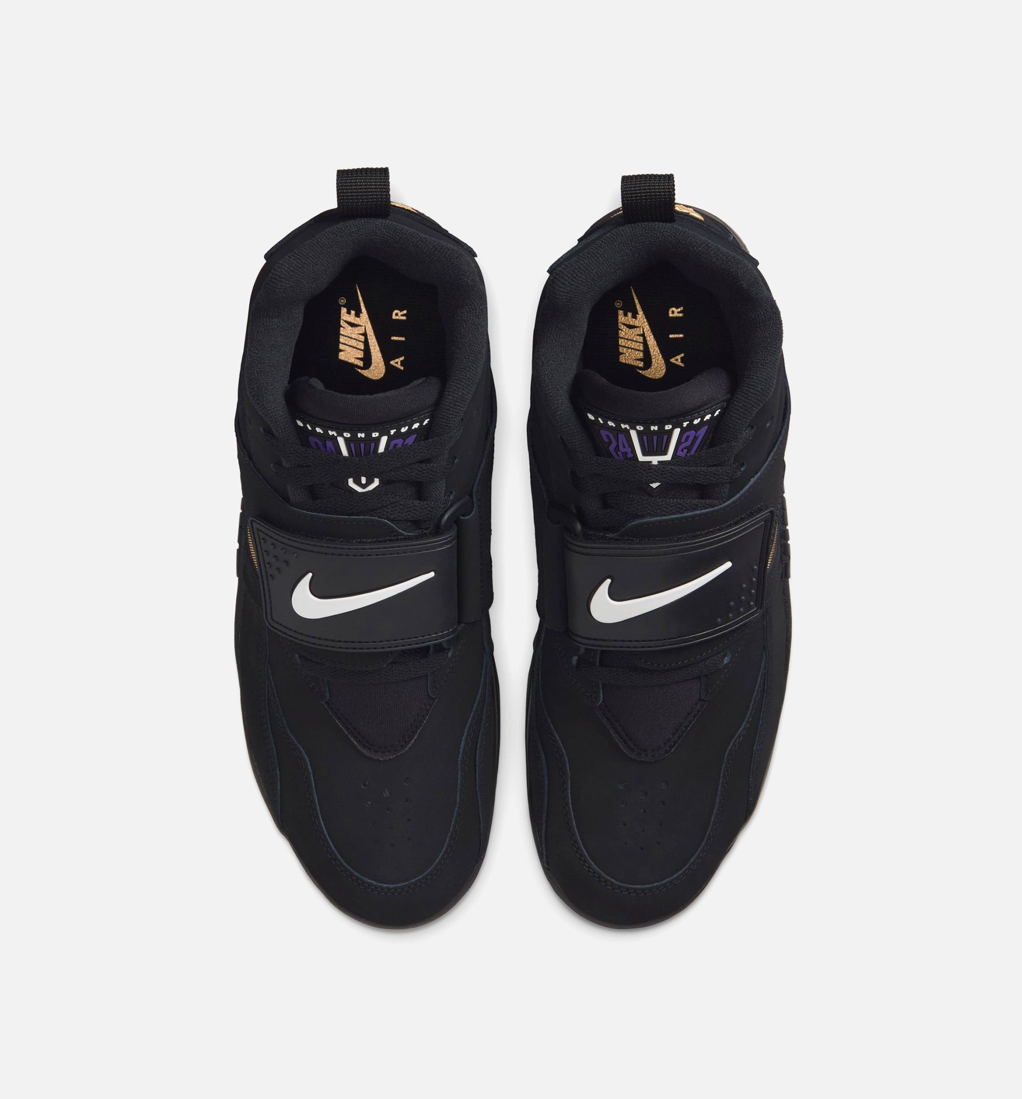 Air Diamond Turf Mens Lifestyle Shoe - Black/White/Club Purple/Metallic Gold、mySite、dreamappss