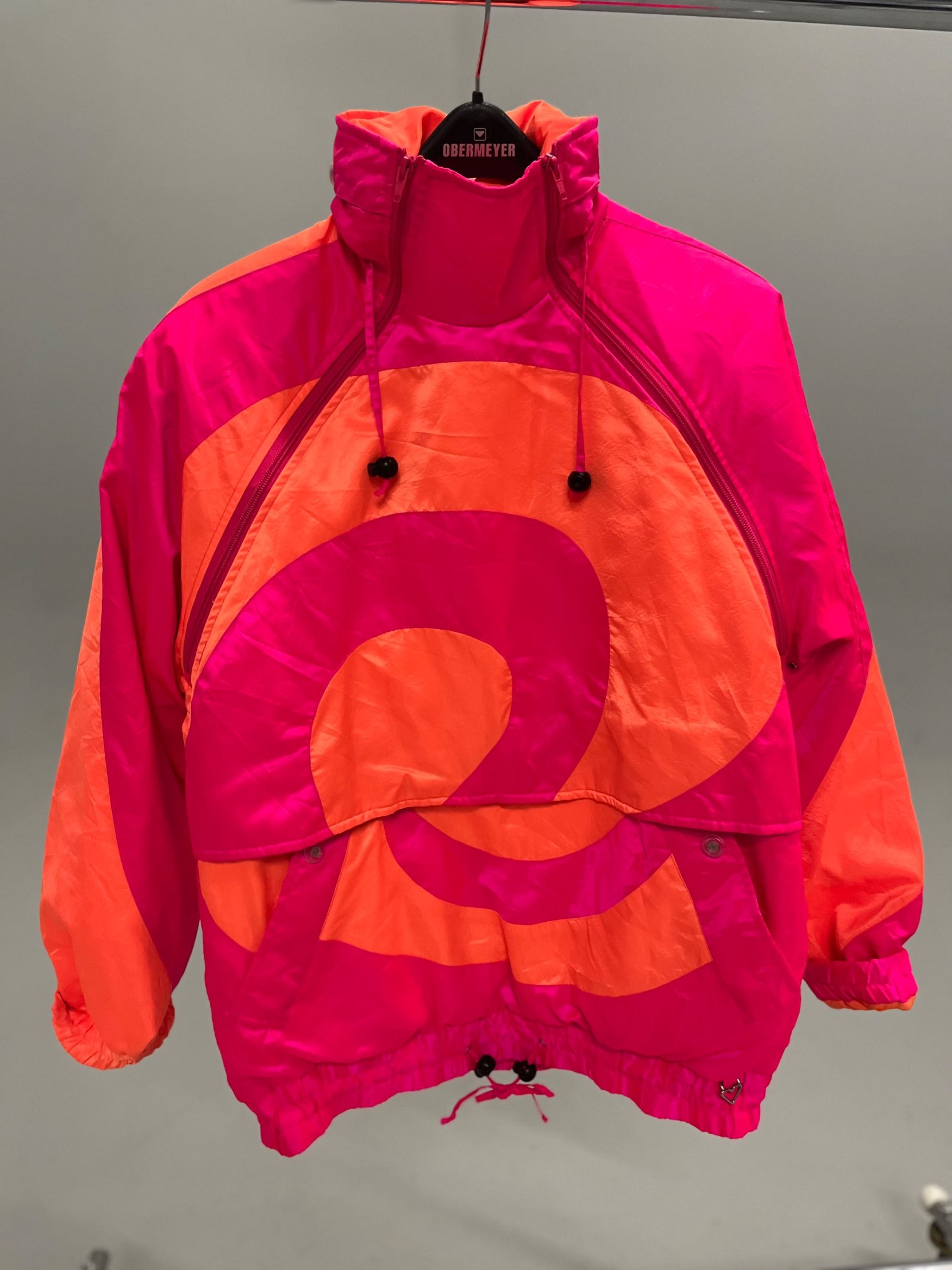 Vintage- 1980s Pink & Orange Spiral Jacket - relove、mySite、i-lightchina