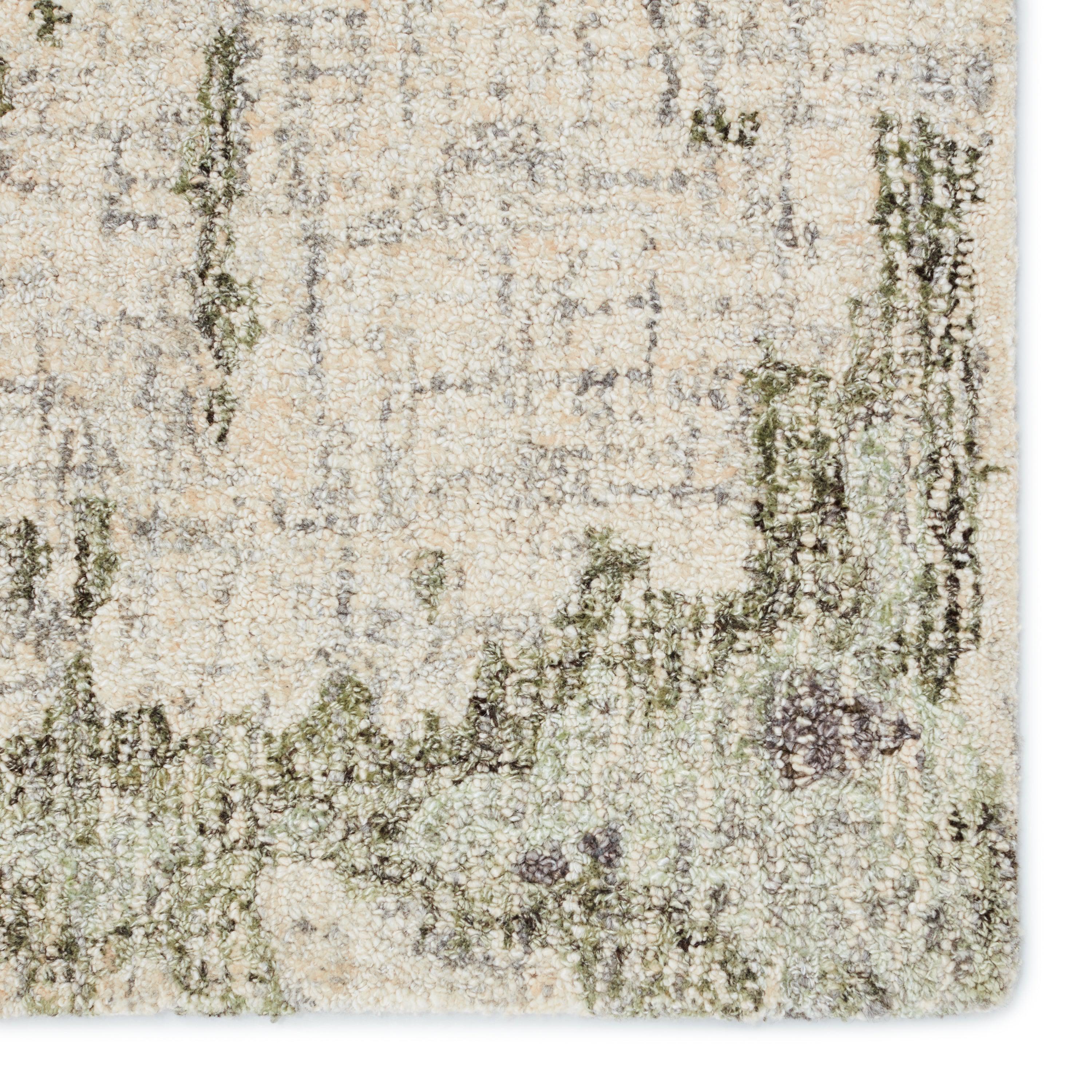 Absolon Handmade Abstract Taupe Green Area Rug、mySite、gigharbornorthrealestate