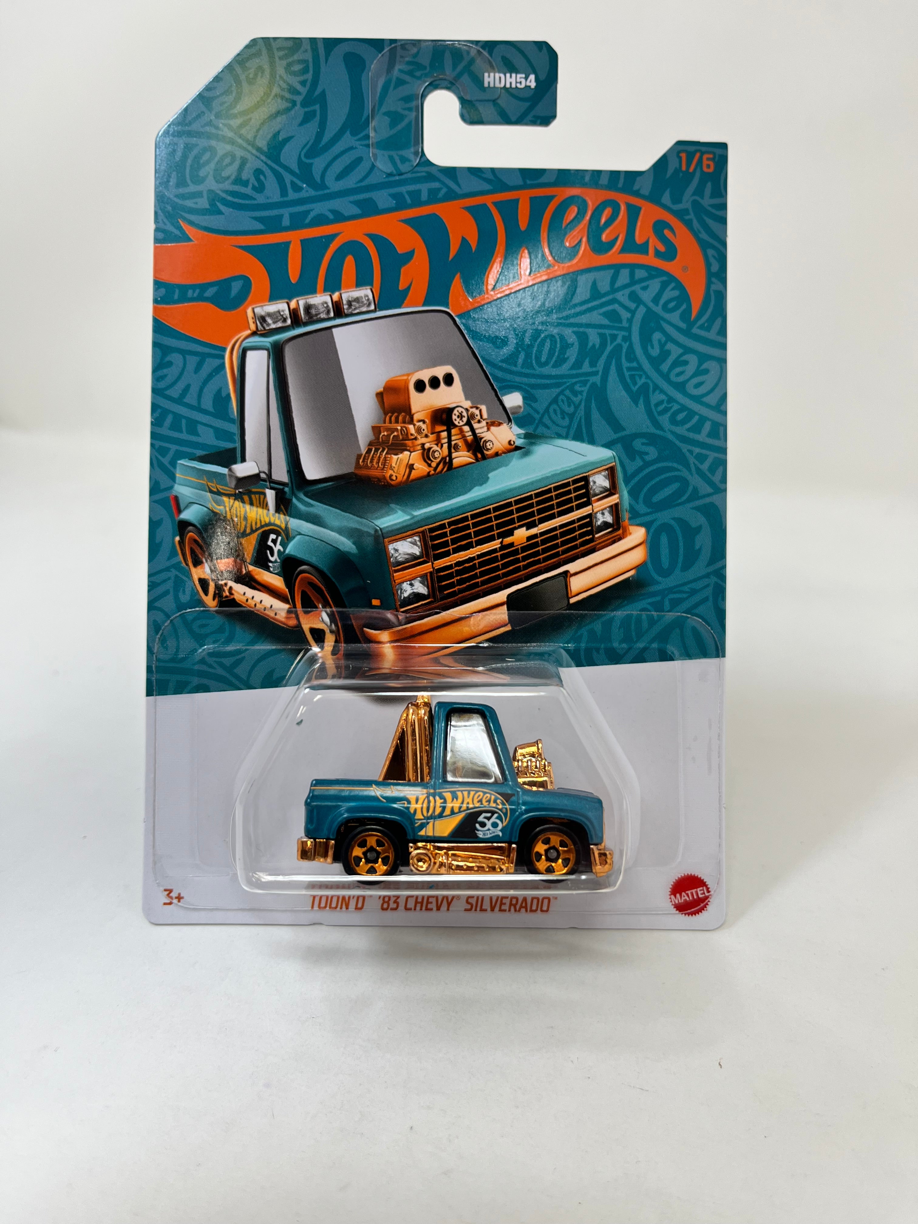 Toon'D '83 Chevy Silverado #1 * 2024 Hot Wheels Pearl & Chrome 56th Anniversary、mySite、hgirdovlk