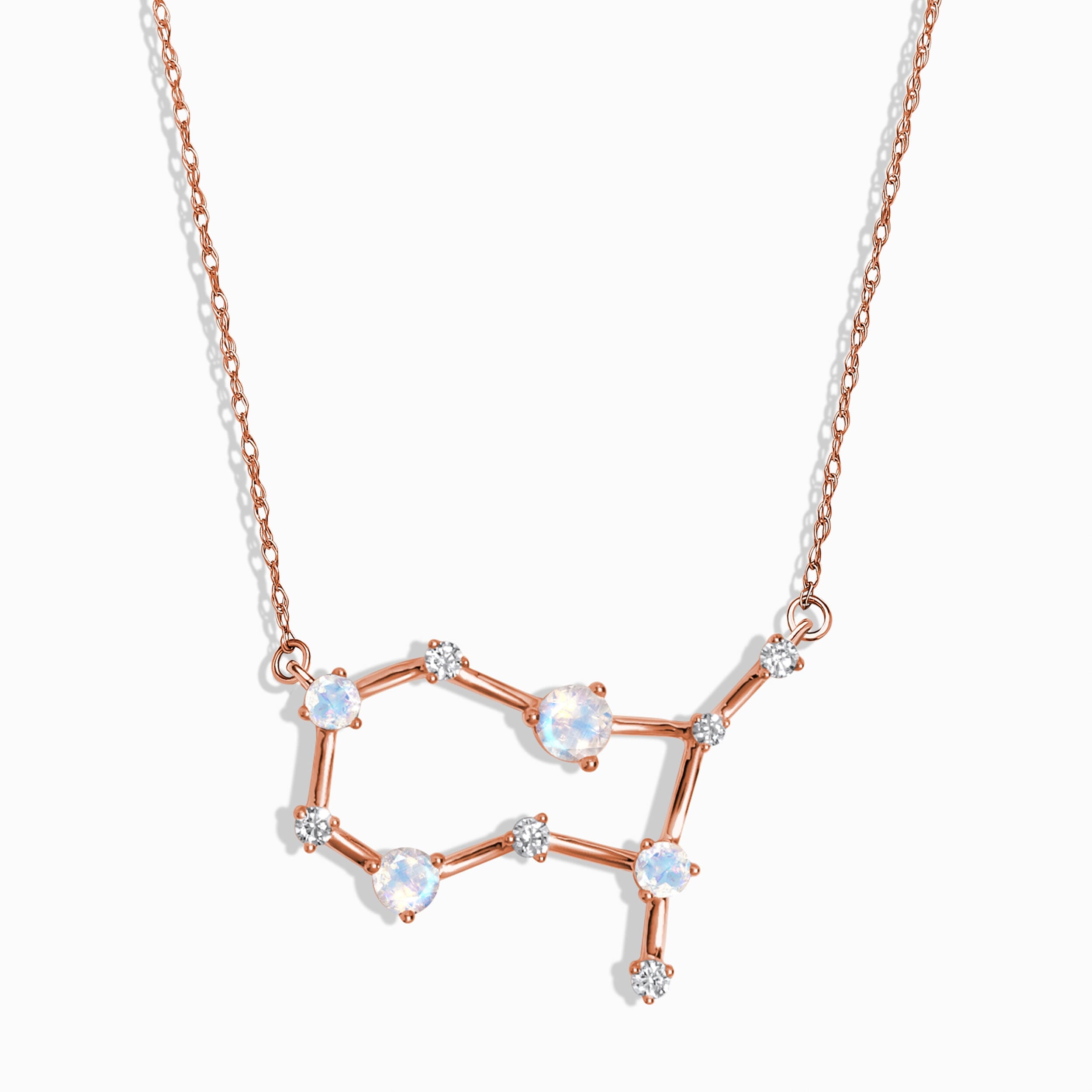 Moonstone Diamond Necklace - Gemini Zodiac Constellation、mySite、hinf8tx79