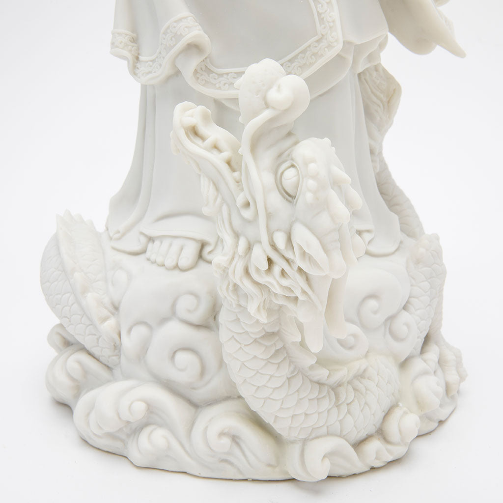 Marble Quan Yin and Dragon Statue、mySite、topwebapps