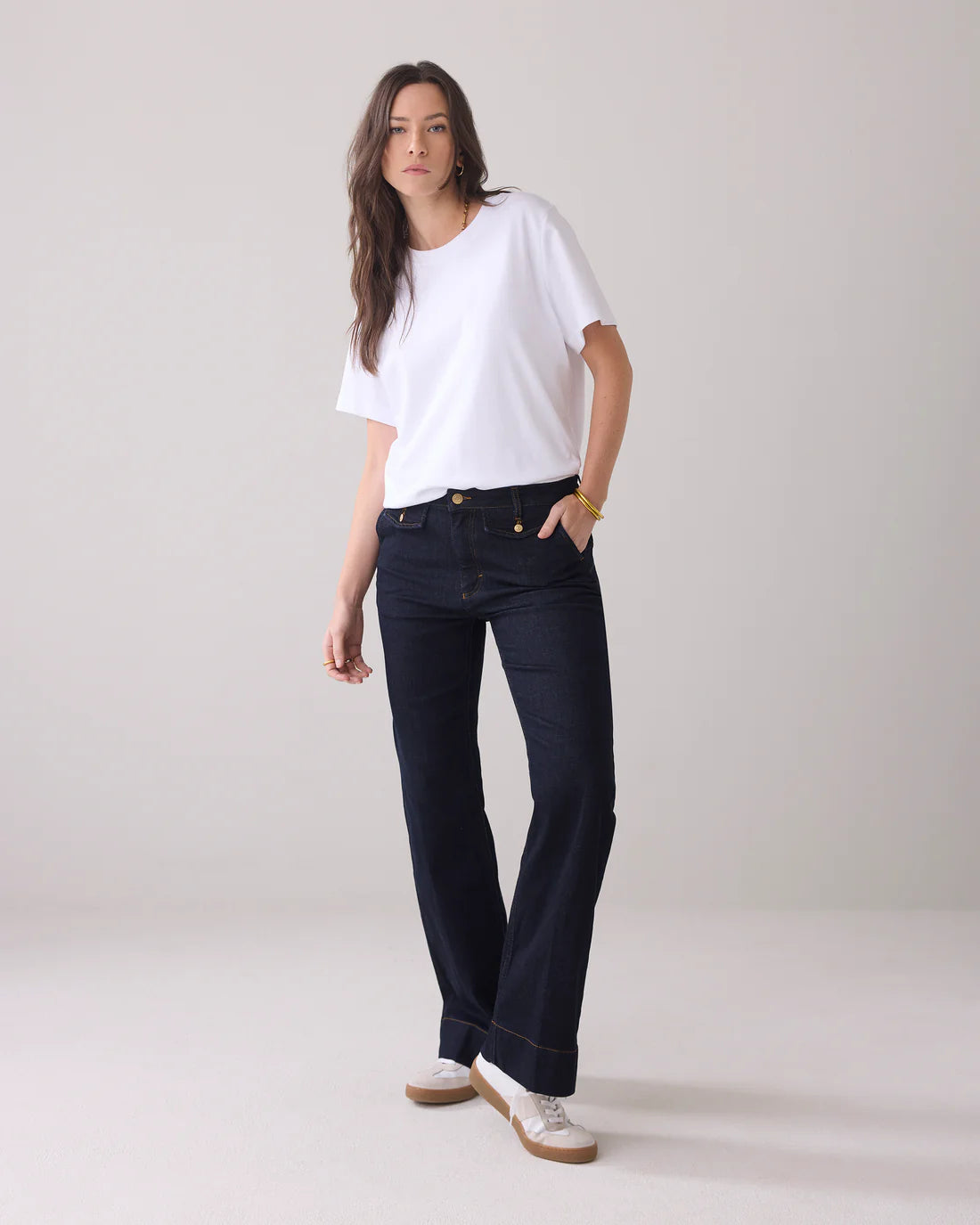 Summum Comfort Stretch Flared Jeans、mySite、noshort