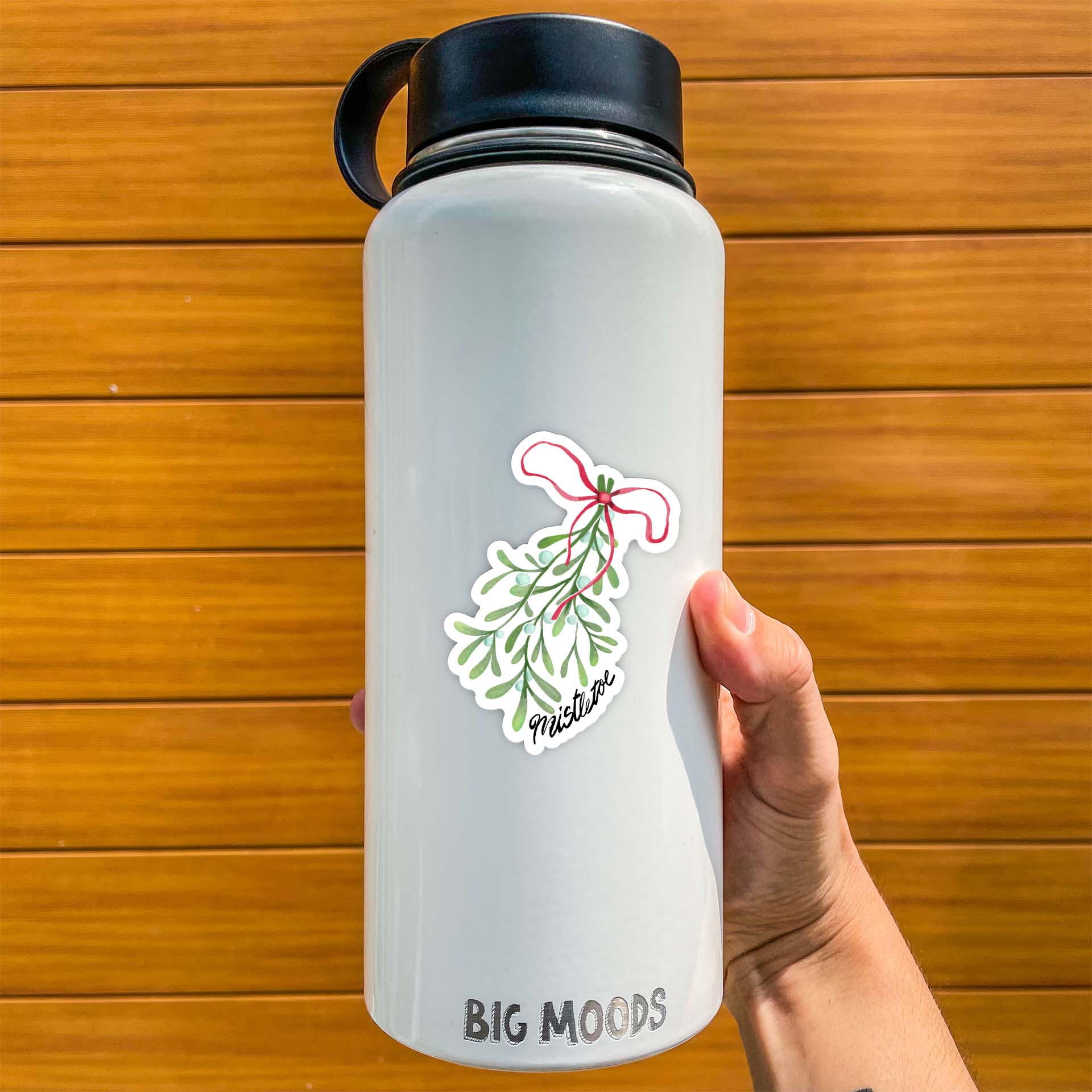  Mistletoe Winter Watercolor Sticker、mySite、ghnorth