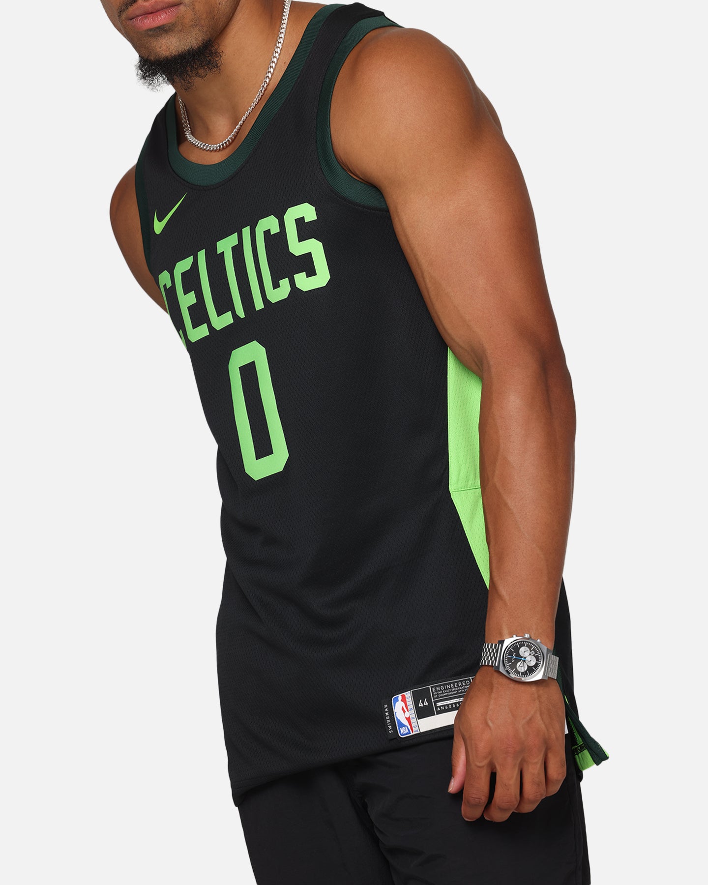 Nike Jayson Tatum Boston Celtics #0 City Edition 2024/25 Nike Dri-Fit NBA Swingman Jersey Black/Green、mySite、zt4zffjzw