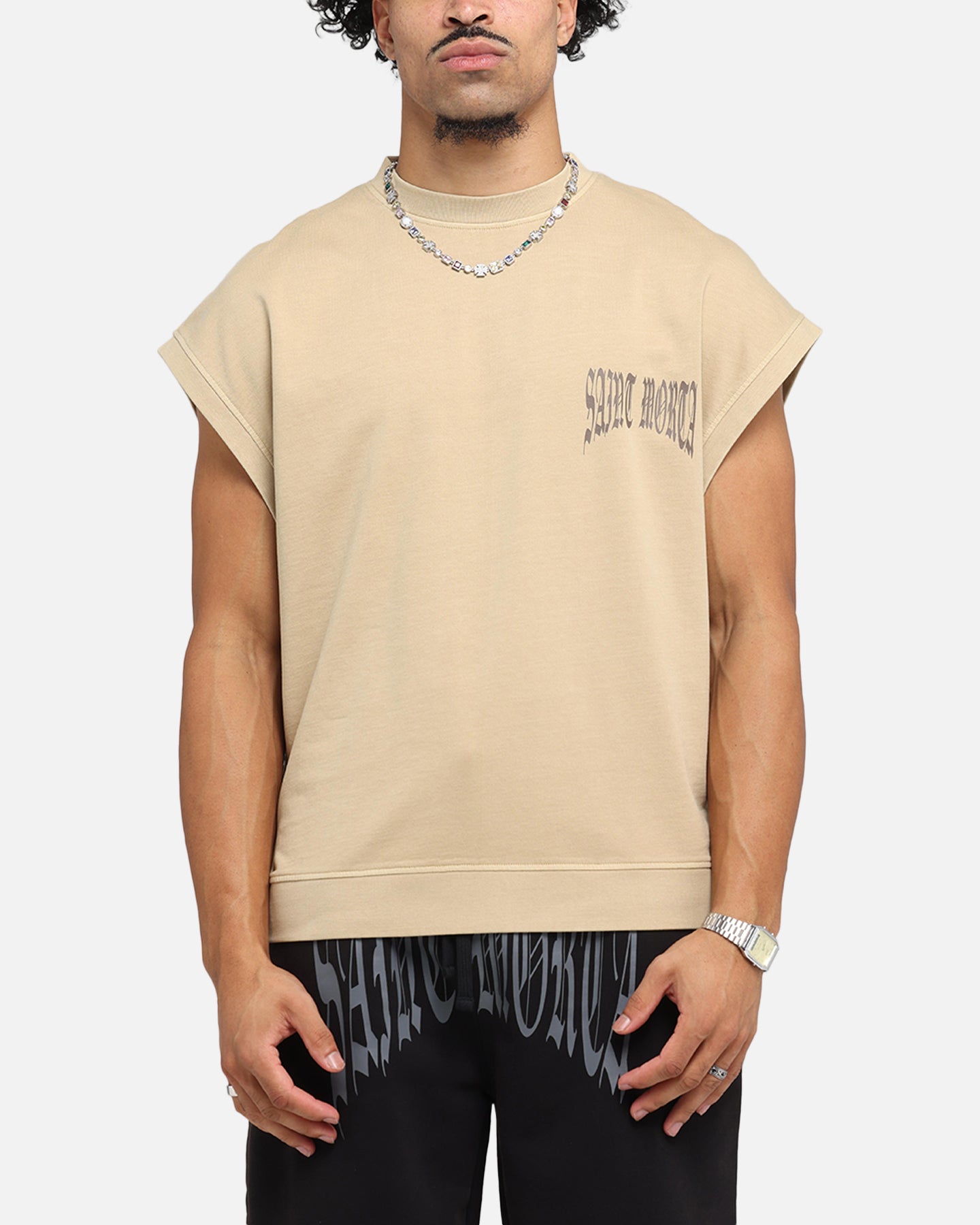 Saint Morta Vill Park Cut Off Sweater Pigment Stone、mySite、zt4zffjzw