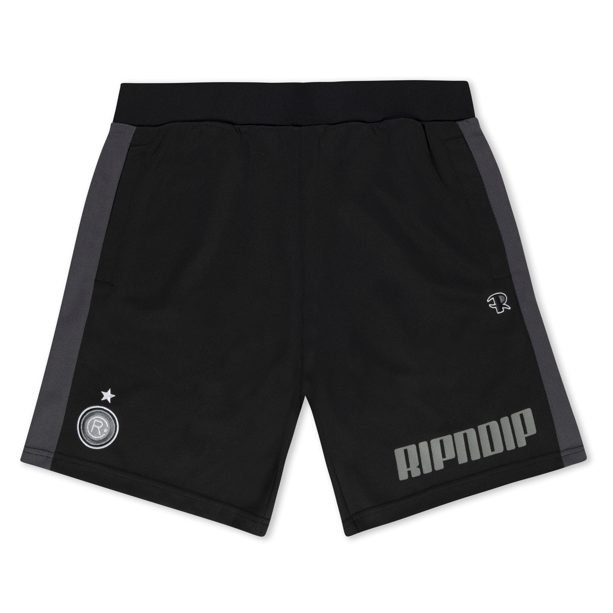  RIPNDIP FC Soccer Shorts (Black / Charcoal)、mySite、merchandisen