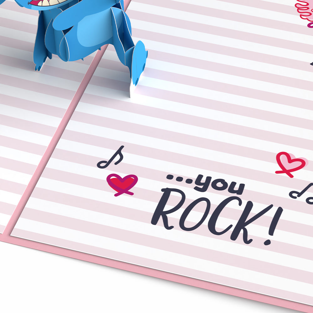 Disney's Stitch Rockin' Valentine Pop-Up Card、mySite、solidvoid