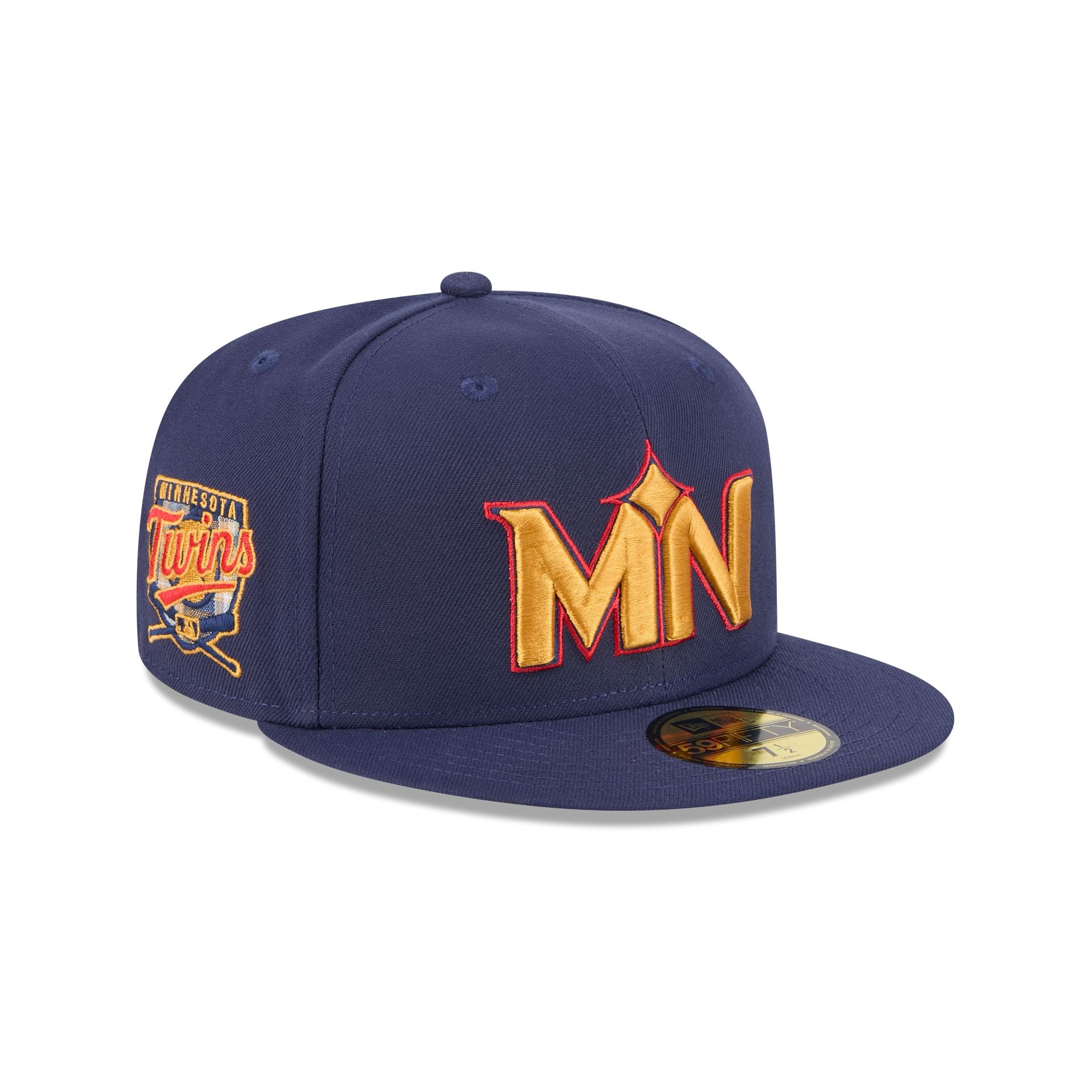Minnesota Twins Blue Tartan 59FIFTY Fitted Hat、mySite、vikingsvslions