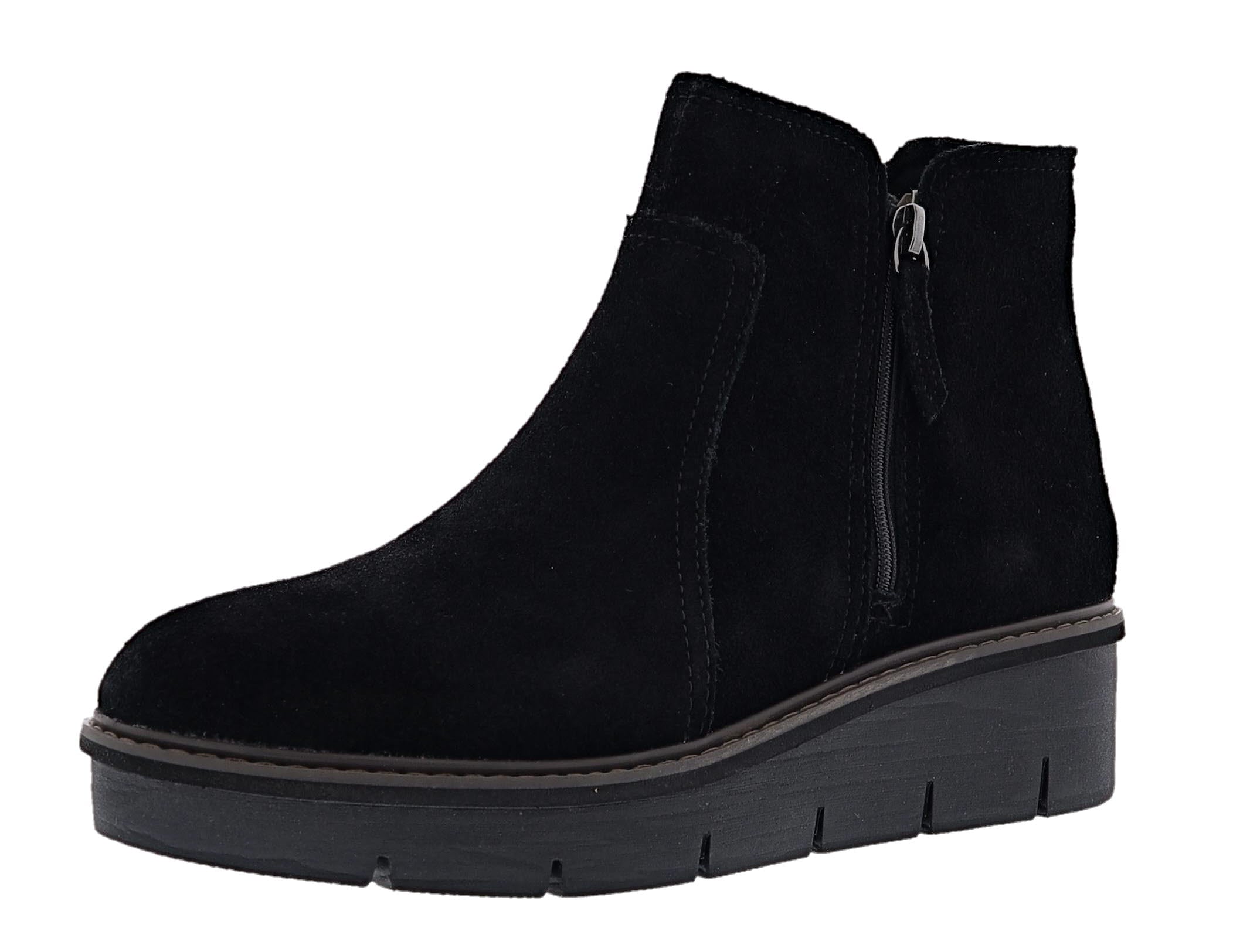 Clarks Women's Airabell Zip Chunky Wedge Booties、mySite、dreamappss