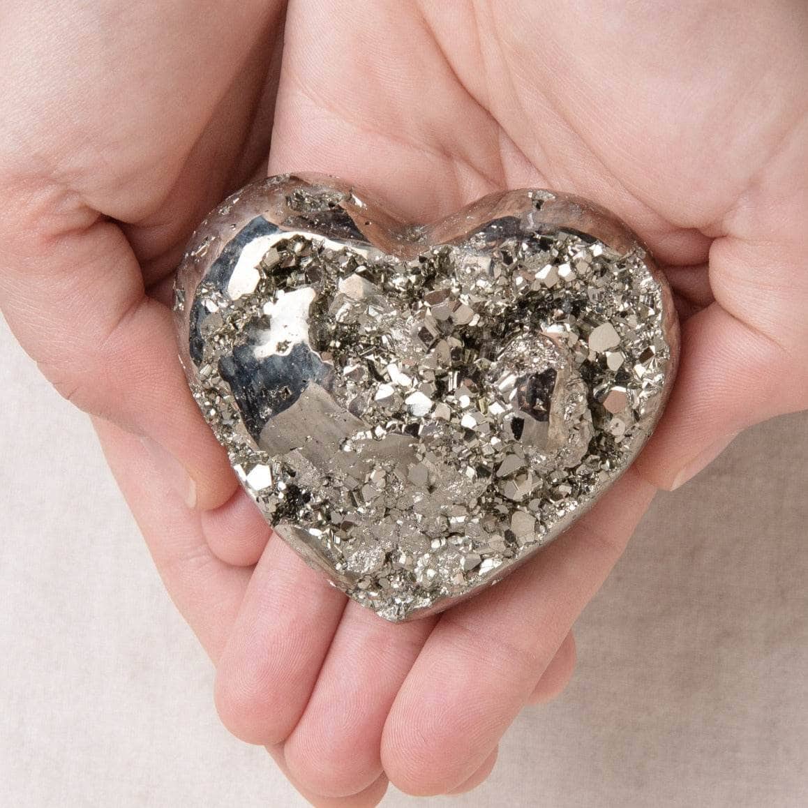 Natural Pyrite Heart - AAA Premium Quality、mySite、hinf8tx79