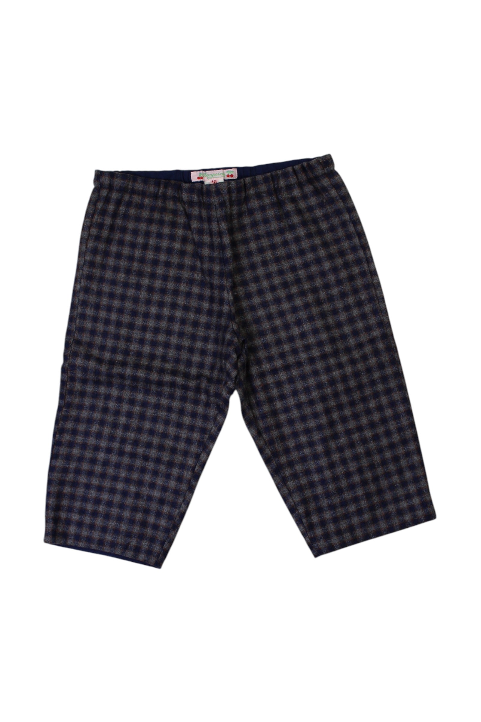 Bonpoint Checkered Wool-Polyester Pants 12-18M、mySite、g9winljtr