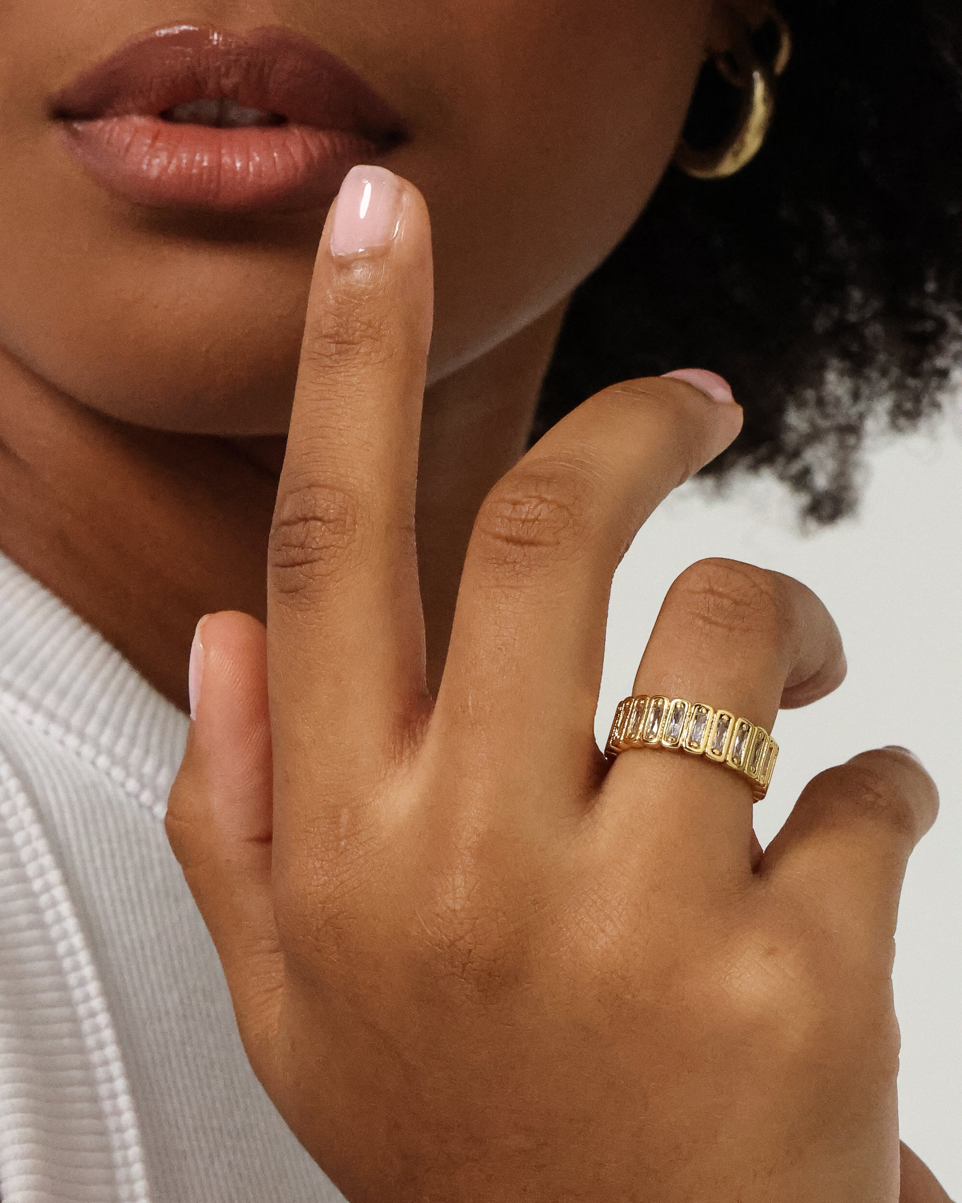 Raising Hell Women's Light Catcher Ring Gold、mySite、zt4zffjzw