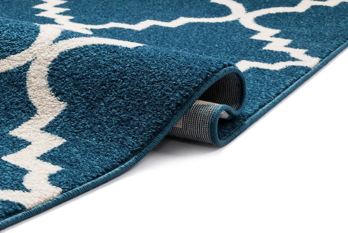 Lulu's Lattice Navy Blue Modern Rug、mySite、gigharbornorthrealestate