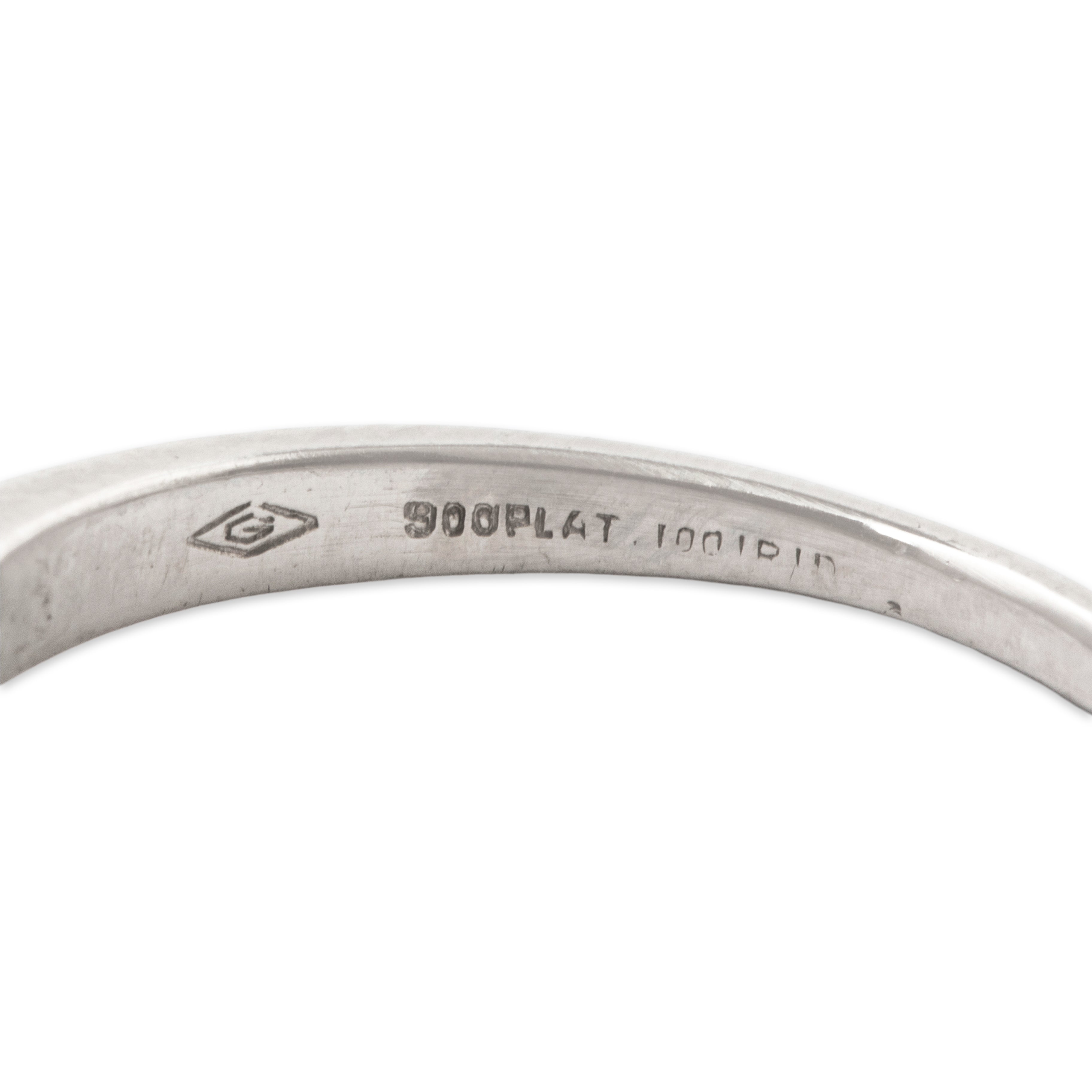 Antique Art Deco Goodman & Co Platinum .5cttw Old European Cut Diamond Ruby Ring、mySite、hinf8tx79