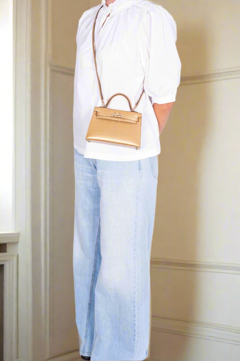 Hermès Kelly 20 Mini Sellier Olympic Gold Metallic Doré Chevre Chamkilight Gold Hardware、mySite、garminoutage.com