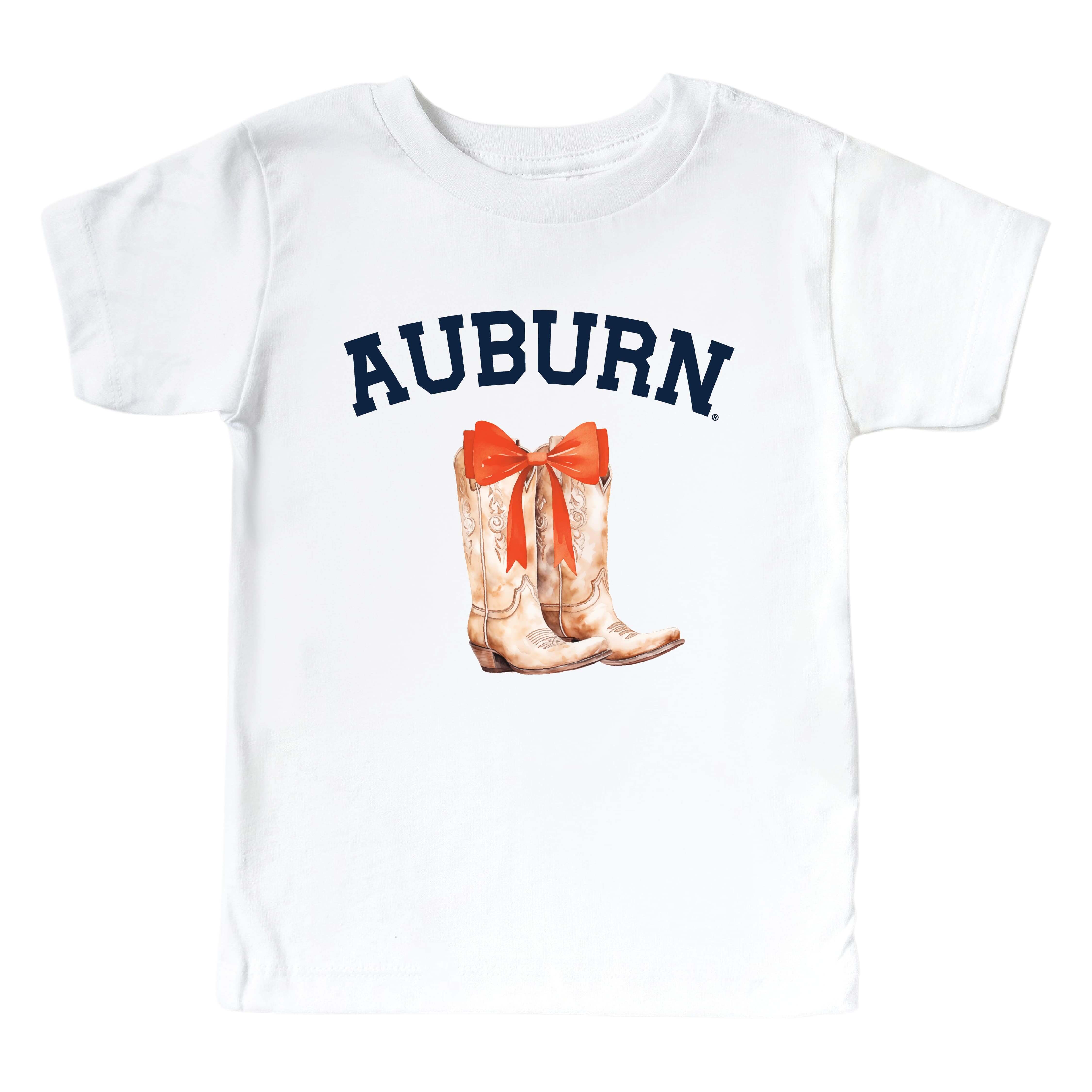  Auburn University | Footballs & Bows Kids Graphic Tee、mySite、layawaytickets