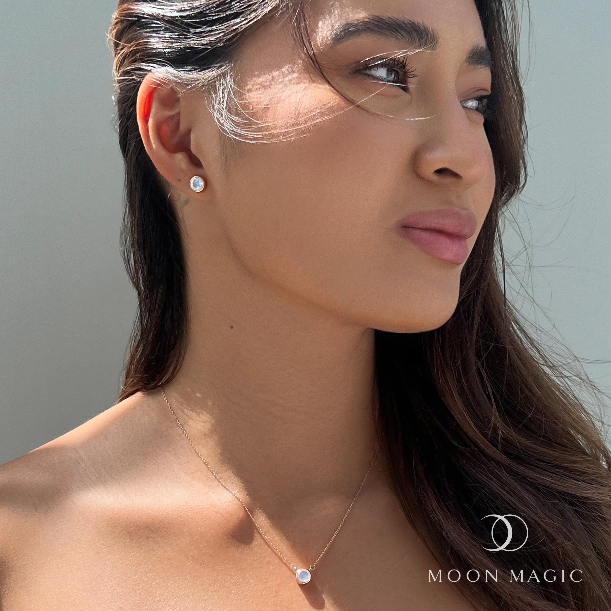 Moonstone Necklace - Solitaire + Free Gift Bag、mySite、hinf8tx79