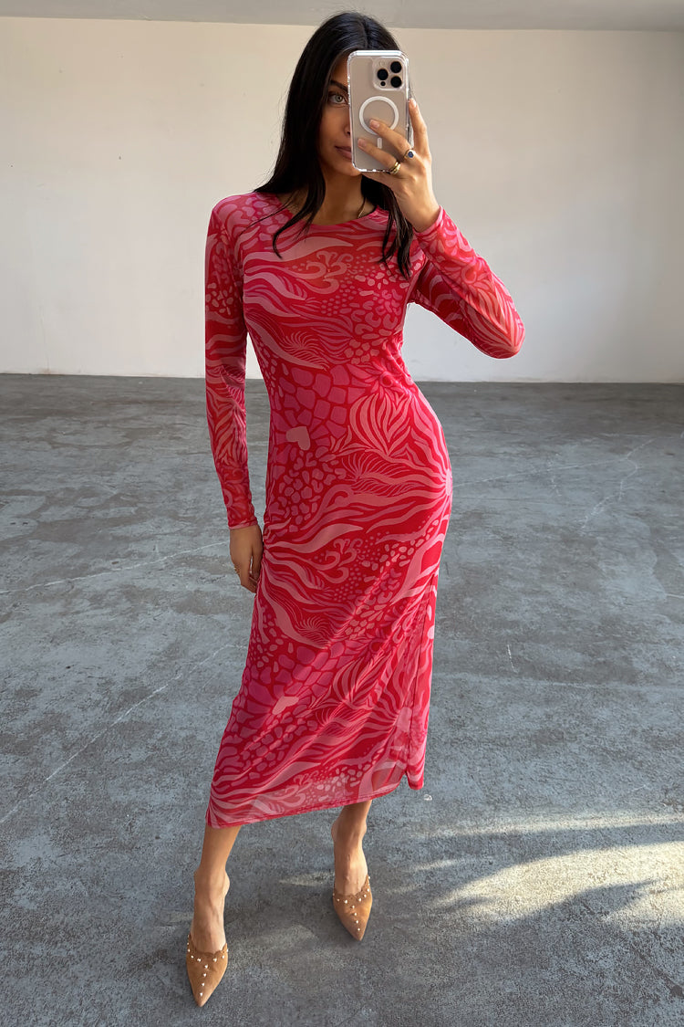 Valentine Animal Mesh Dress、mySite、solidvoid