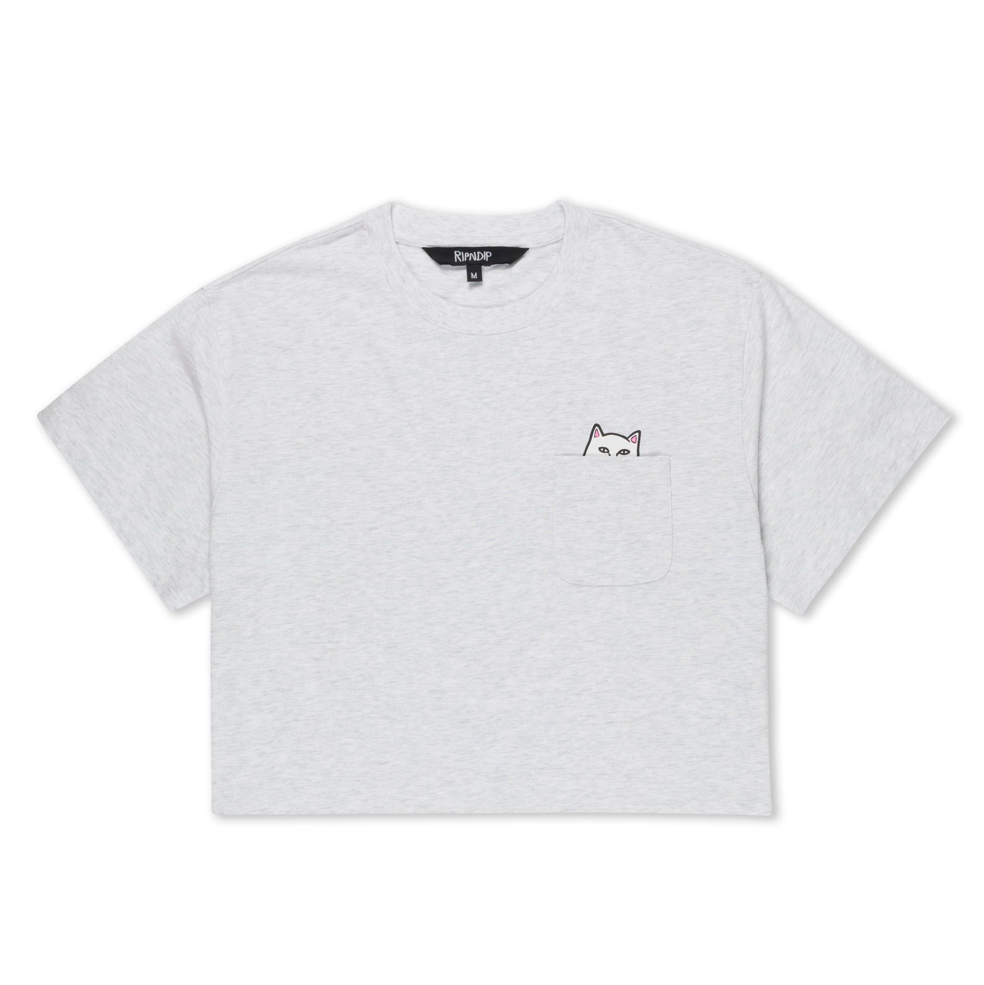  Lord Nermal Cropped Baby Pocket Tee (Ash Heather)、mySite、merchandisen