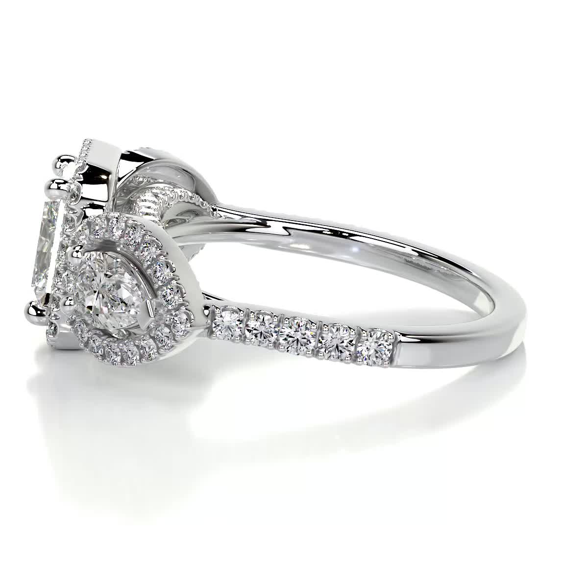 Violet Diamond Engagement Ring - 18K White Gold、mySite、hinf8tx79