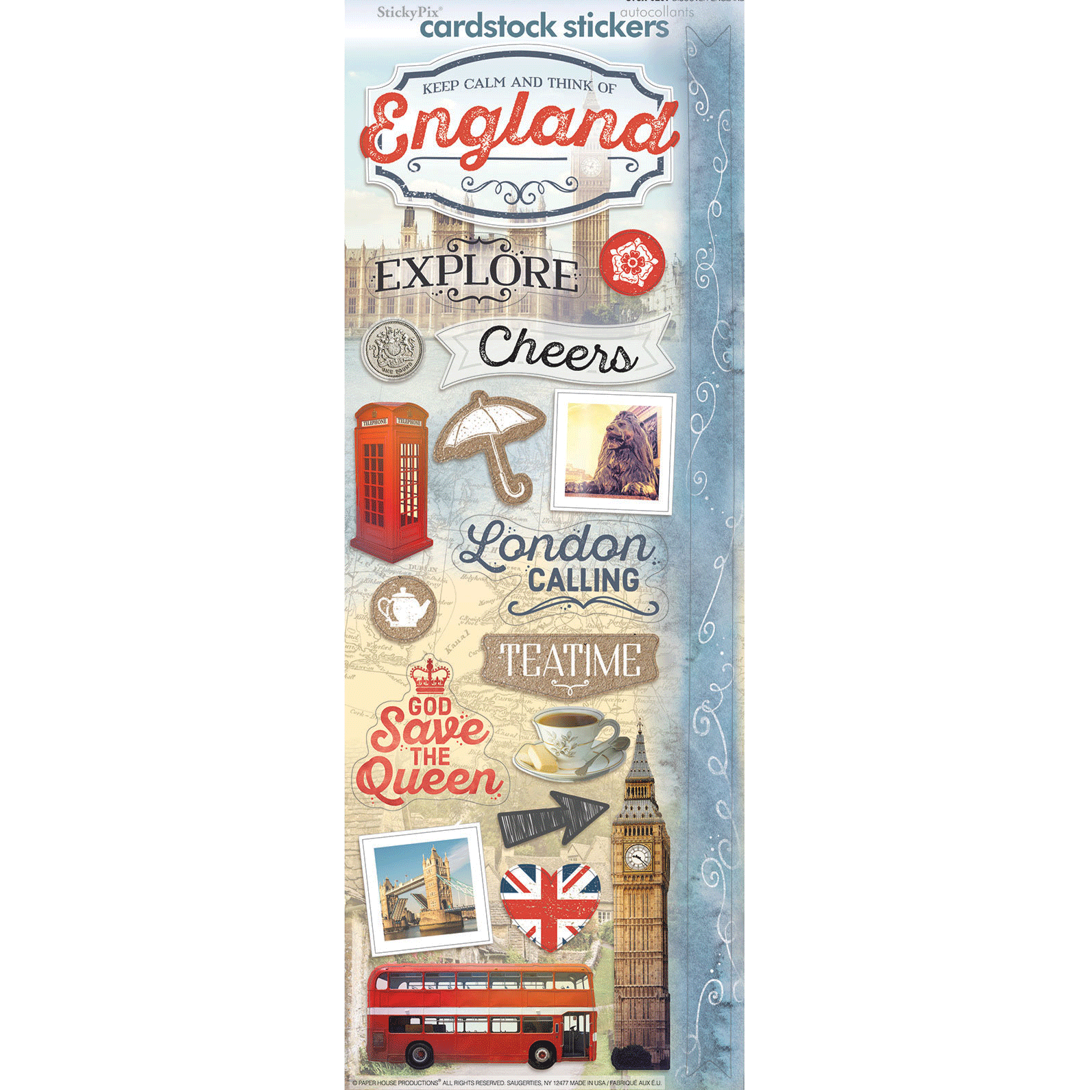  Discover England Cardstock Stickers、mySite、ghnorth