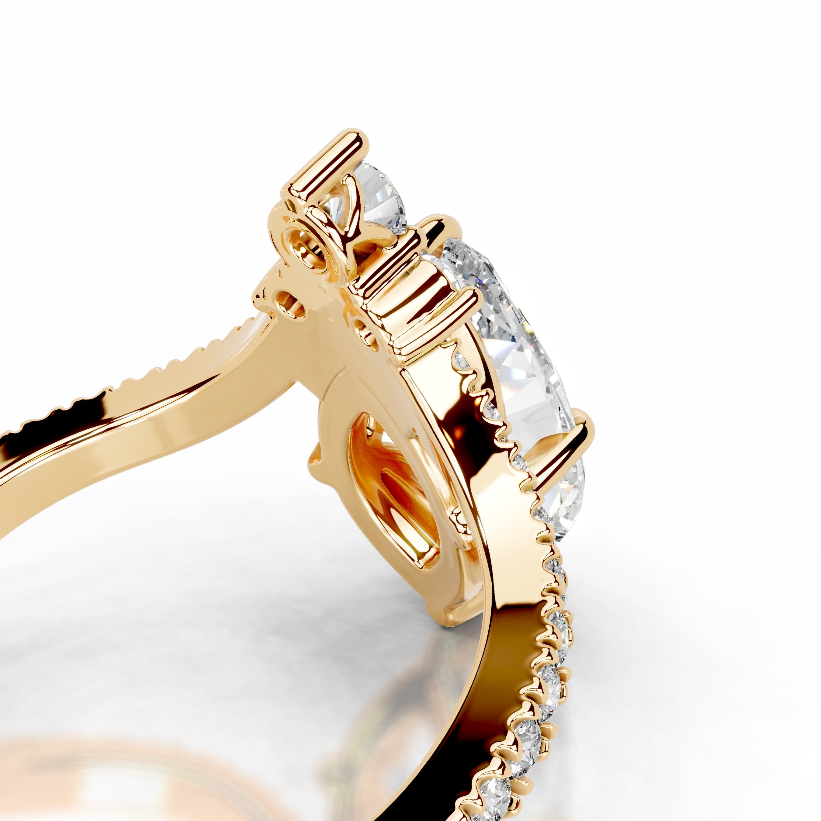 Tia Lab Grown Diamond Ring - 18K Yellow Gold、mySite、hinf8tx79