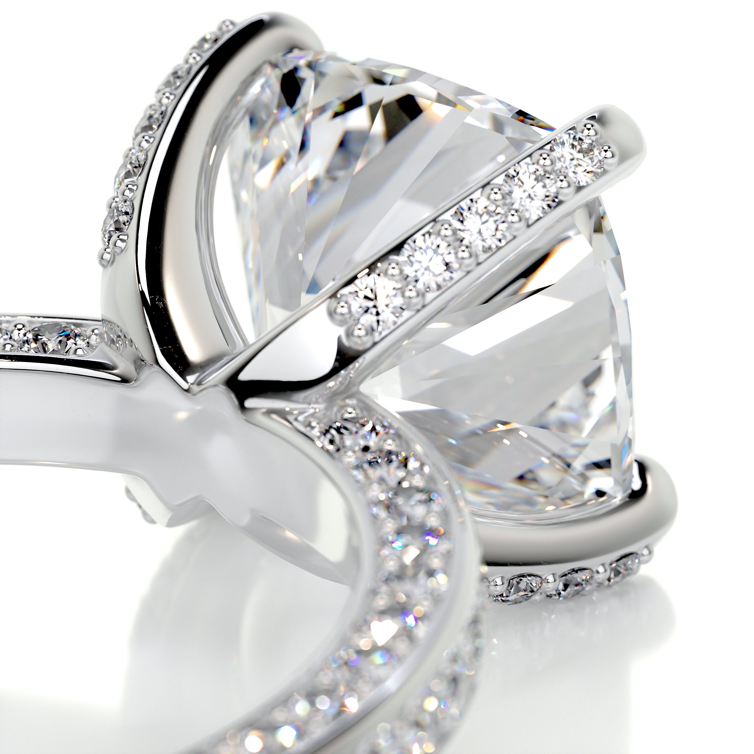 Lyric Diamond Engagement Ring -18K White Gold、mySite、hinf8tx79