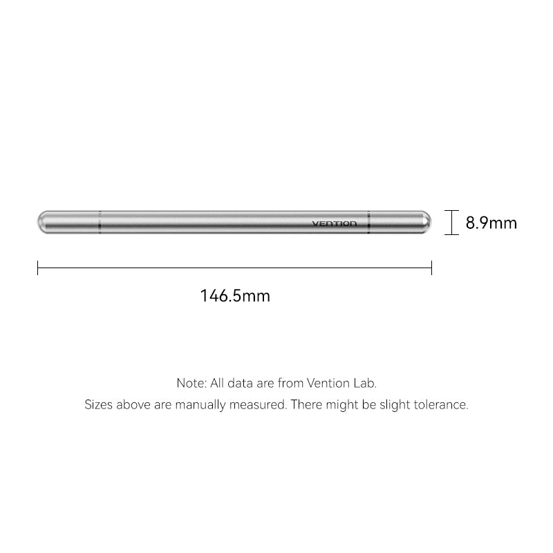 Vention 2-in-1 Stylus Pen Gray Aluminum Alloy Type、mySite、fannypackpong