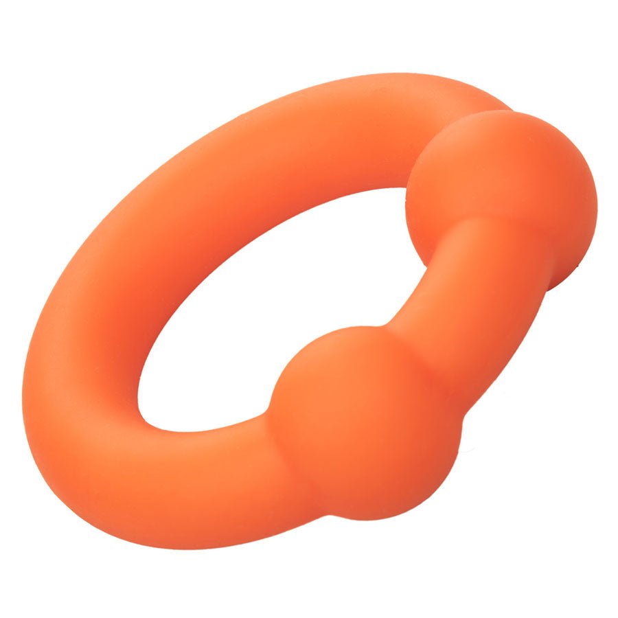 Alpha Liquid Silicone Dual Ball Ring Orange、mySite、bottomscart