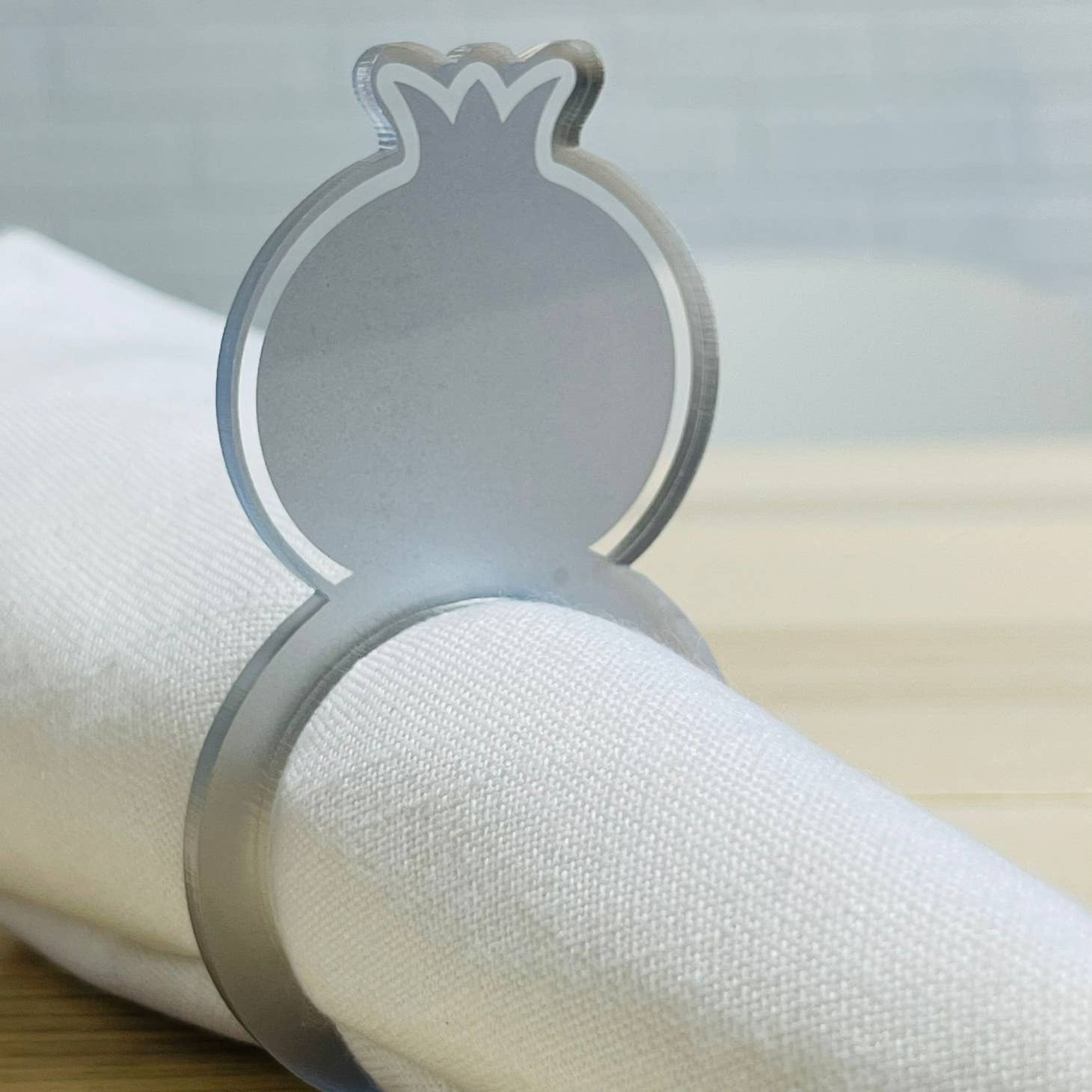 Set of 6 Pomegranate Napkin Rings - (Choice of Colors)、mySite、topwebapps