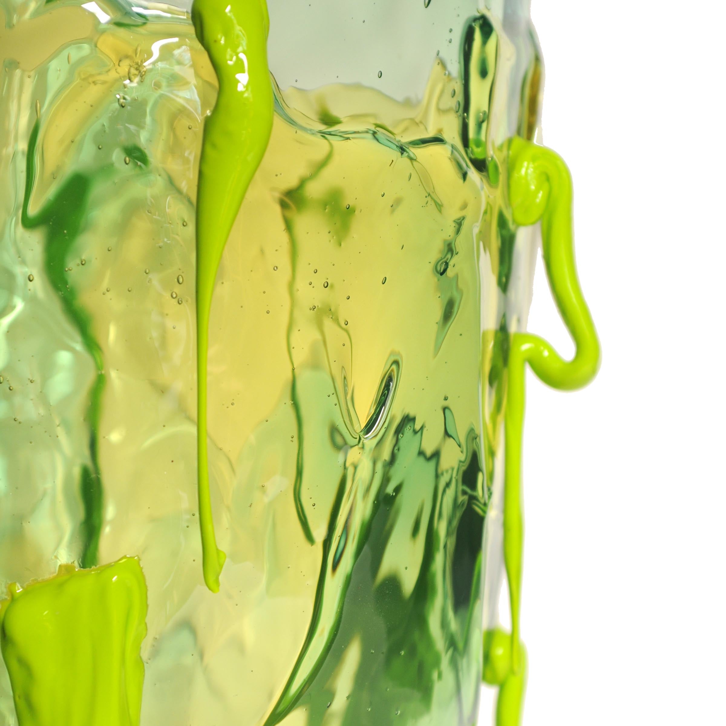 Resin Vase CLEAR SPECIAL EXTRACOLOUR Green by Gaetano Pesce for Fish Design、mySite、neckold