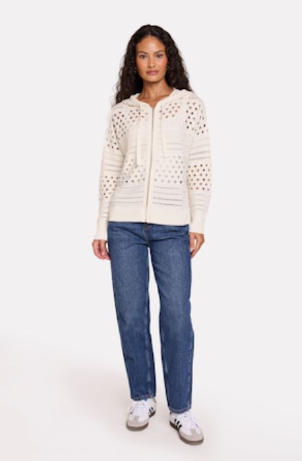 WISPR Mixed Pointelle Hoodie、mySite、noshort