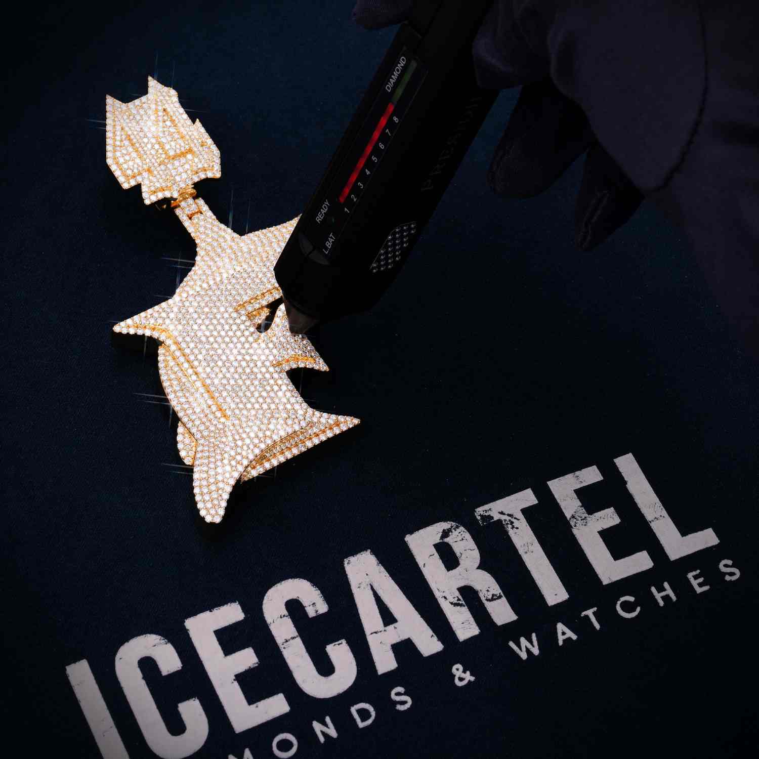 F Custom Moissanite Pendant 14K Gold、mySite、hinf8tx79