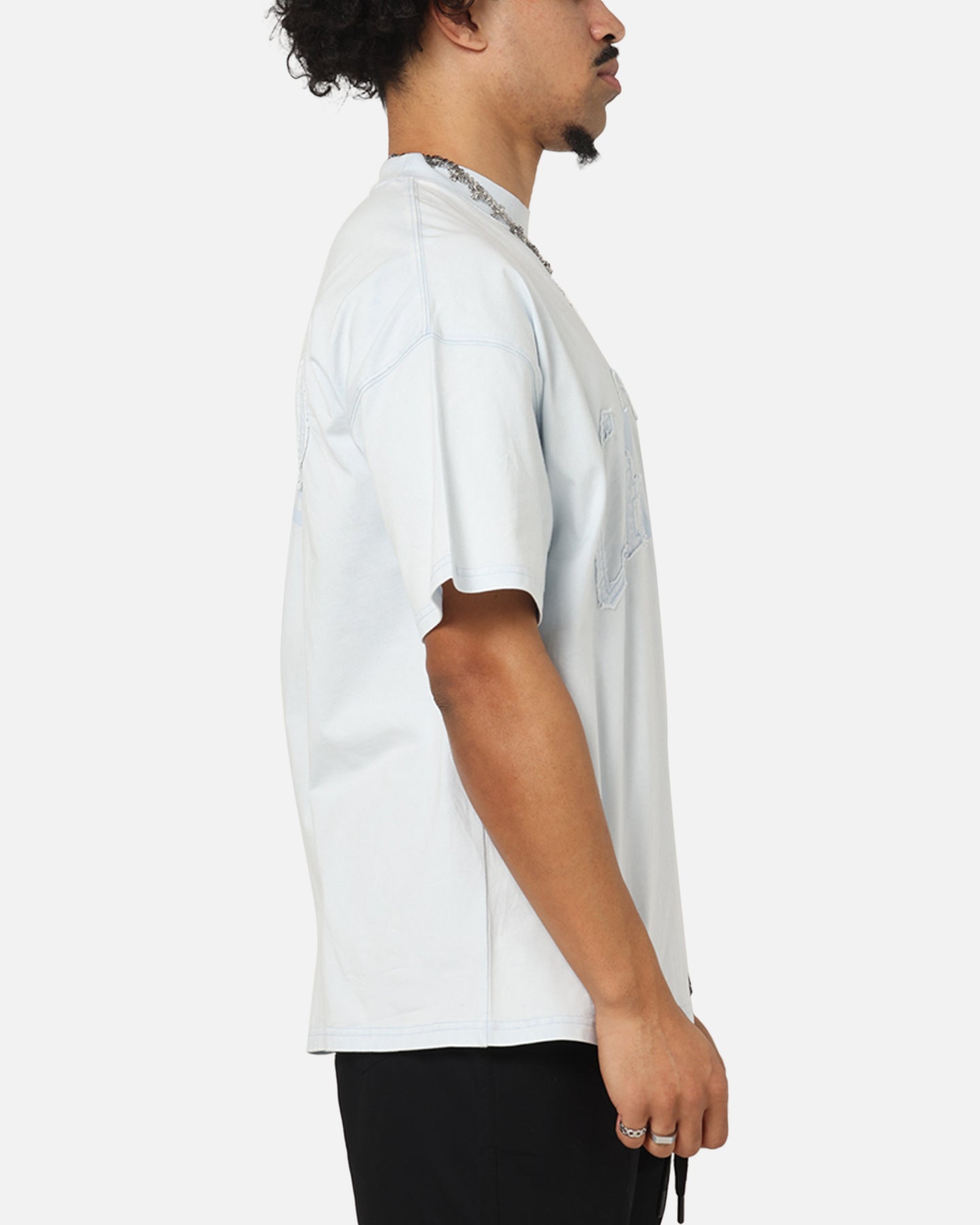 Carre Con Star Oversized T-Shirt Baby Blue、mySite、zt4zffjzw